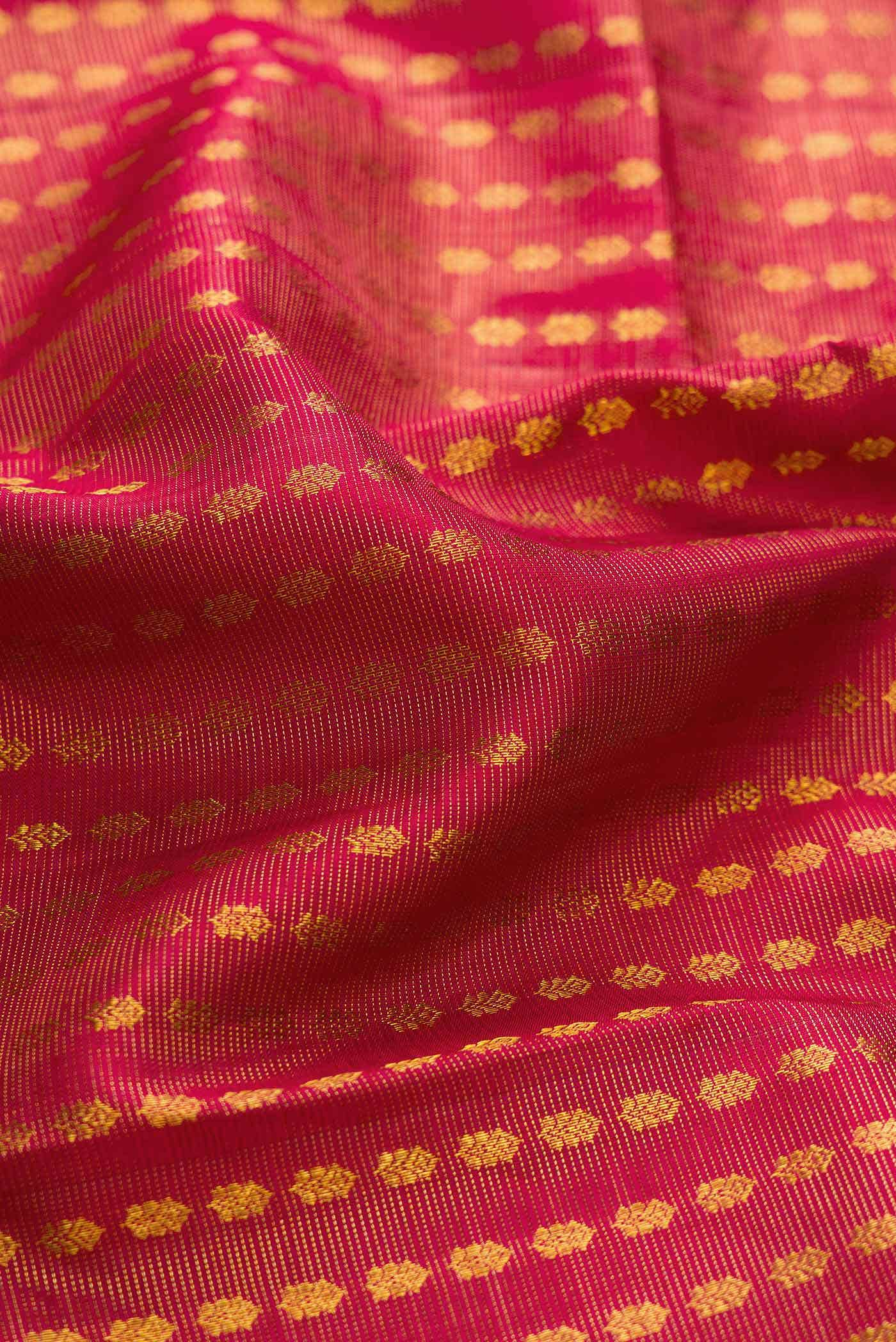Maroon Kanjivaram Silk Saree - Image 3