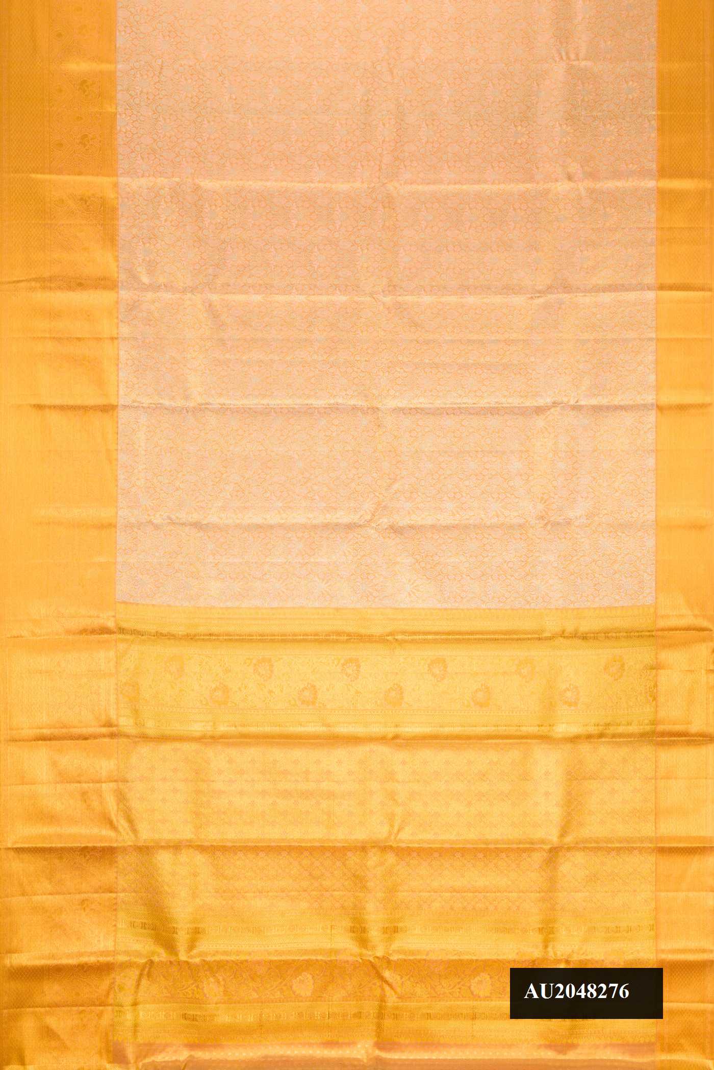Rose Gold Dual Tone Kanchipuram Tissue Silk Saree