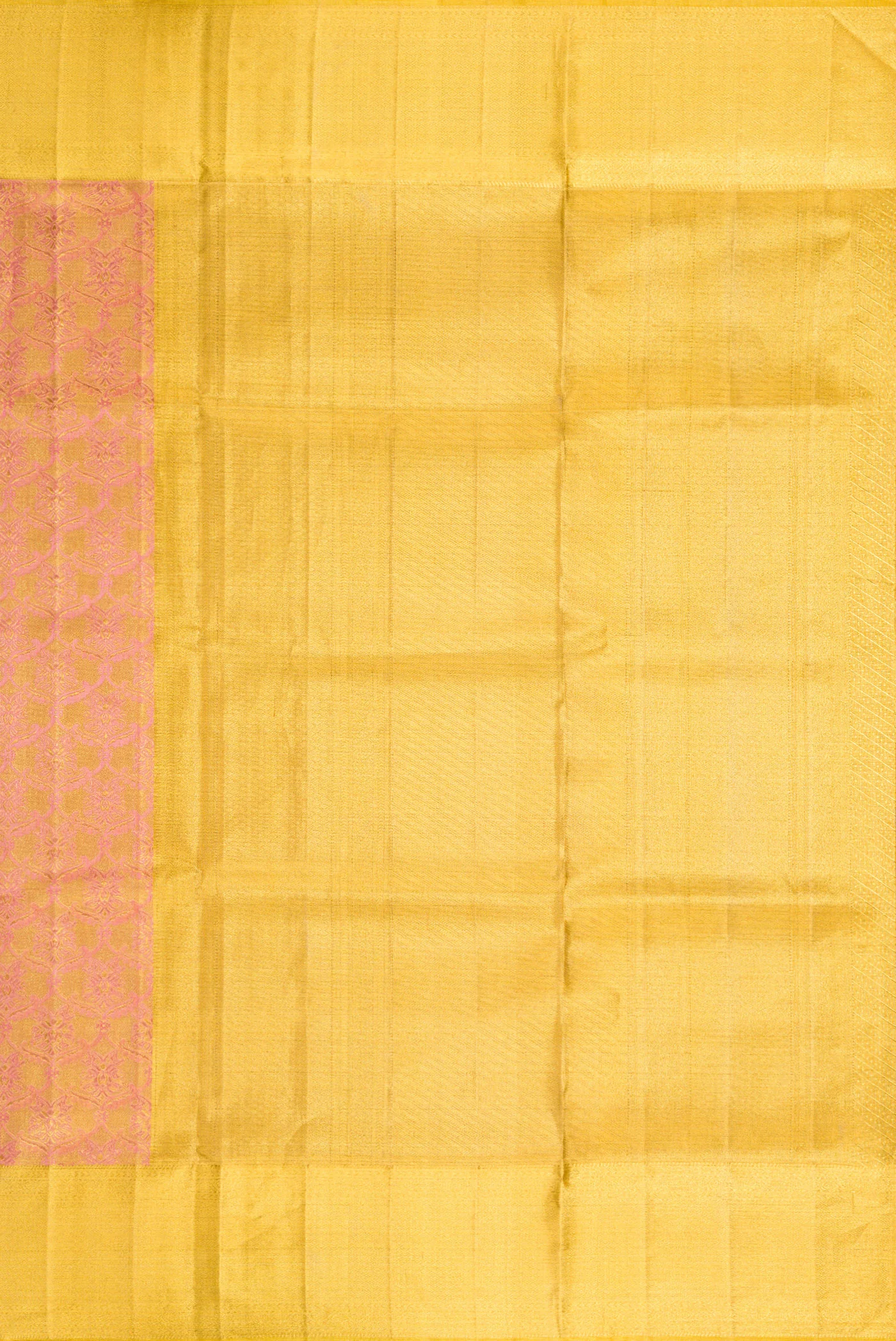 Coral Dual Tone Kanjivaram Tissue Silk Saree - Image 7
