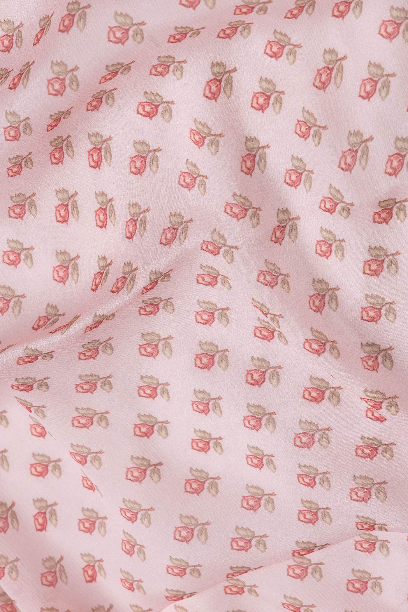 Rose Gold Mysore Chiffon Saree - Image 2