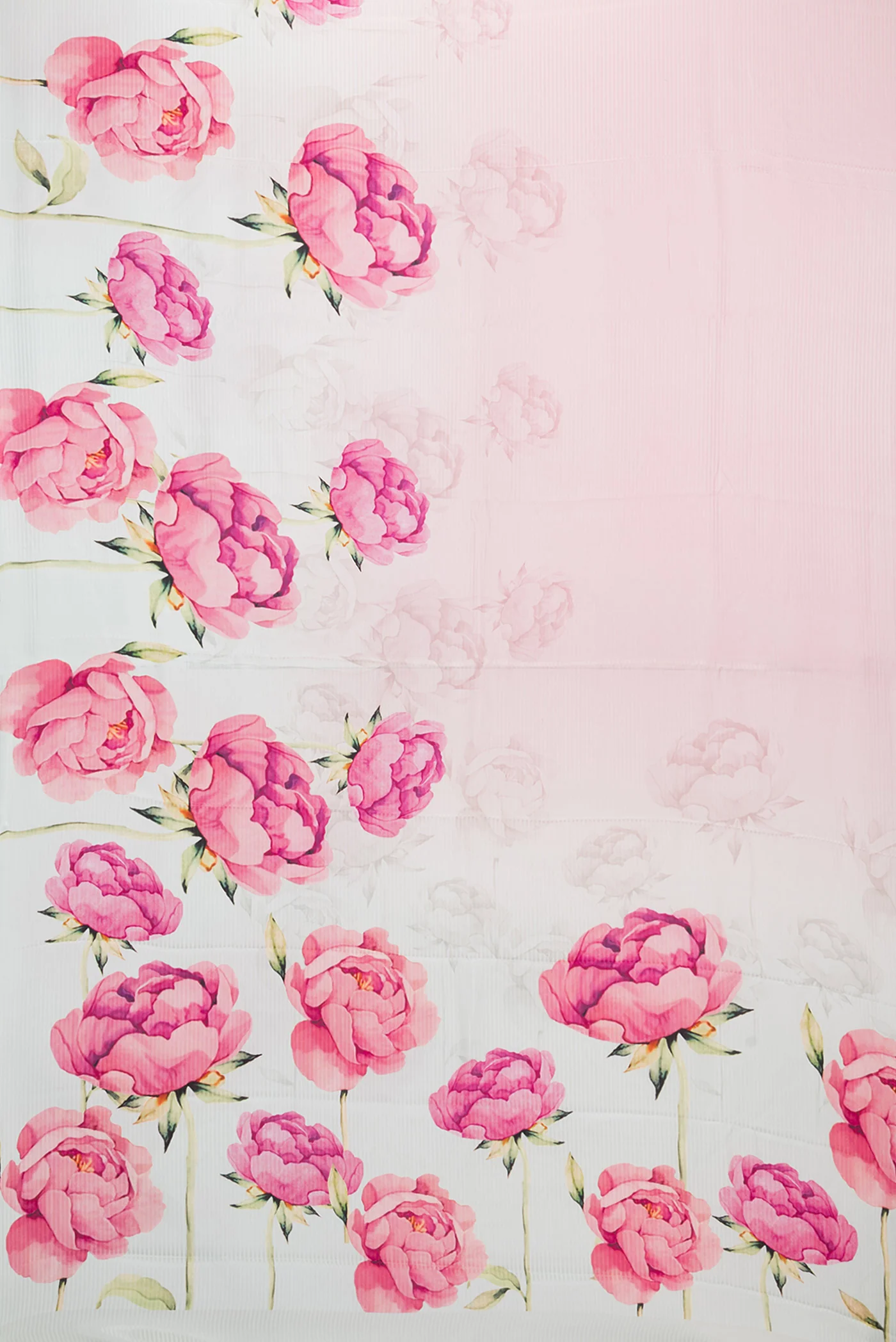 Rose pink Satin Silk Saree - Image 6