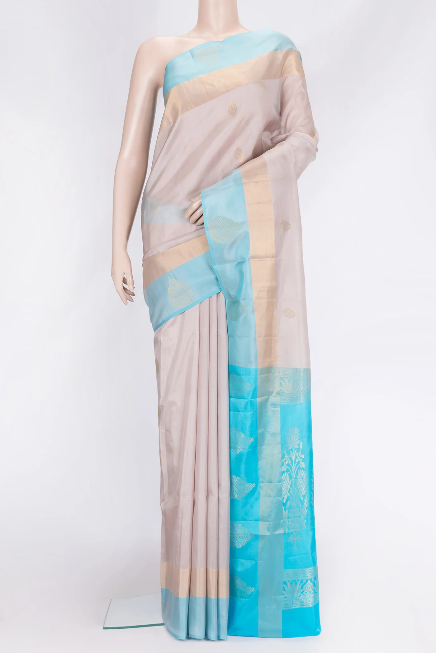 Rose Gold Soft Silk Saree