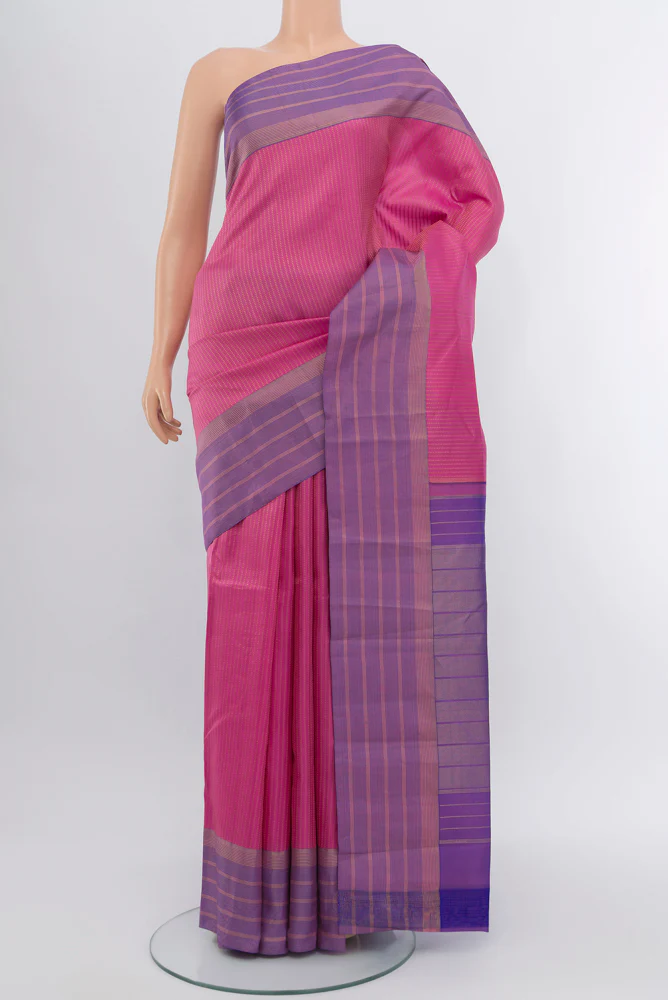 Pink Kanchipuram Silk Saree