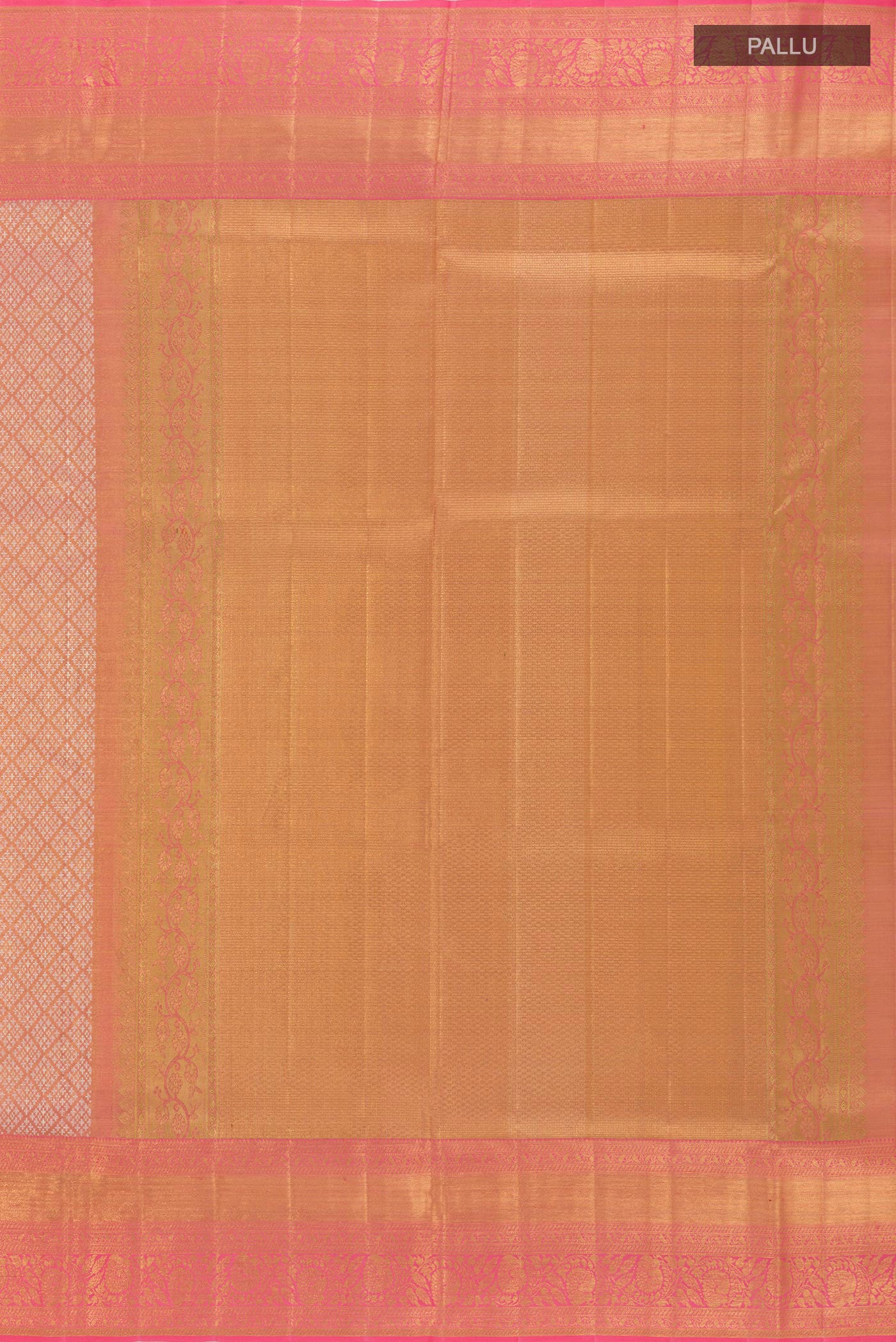 Rose Gold Kanjivaram Tissue Silk Saree - Image 6