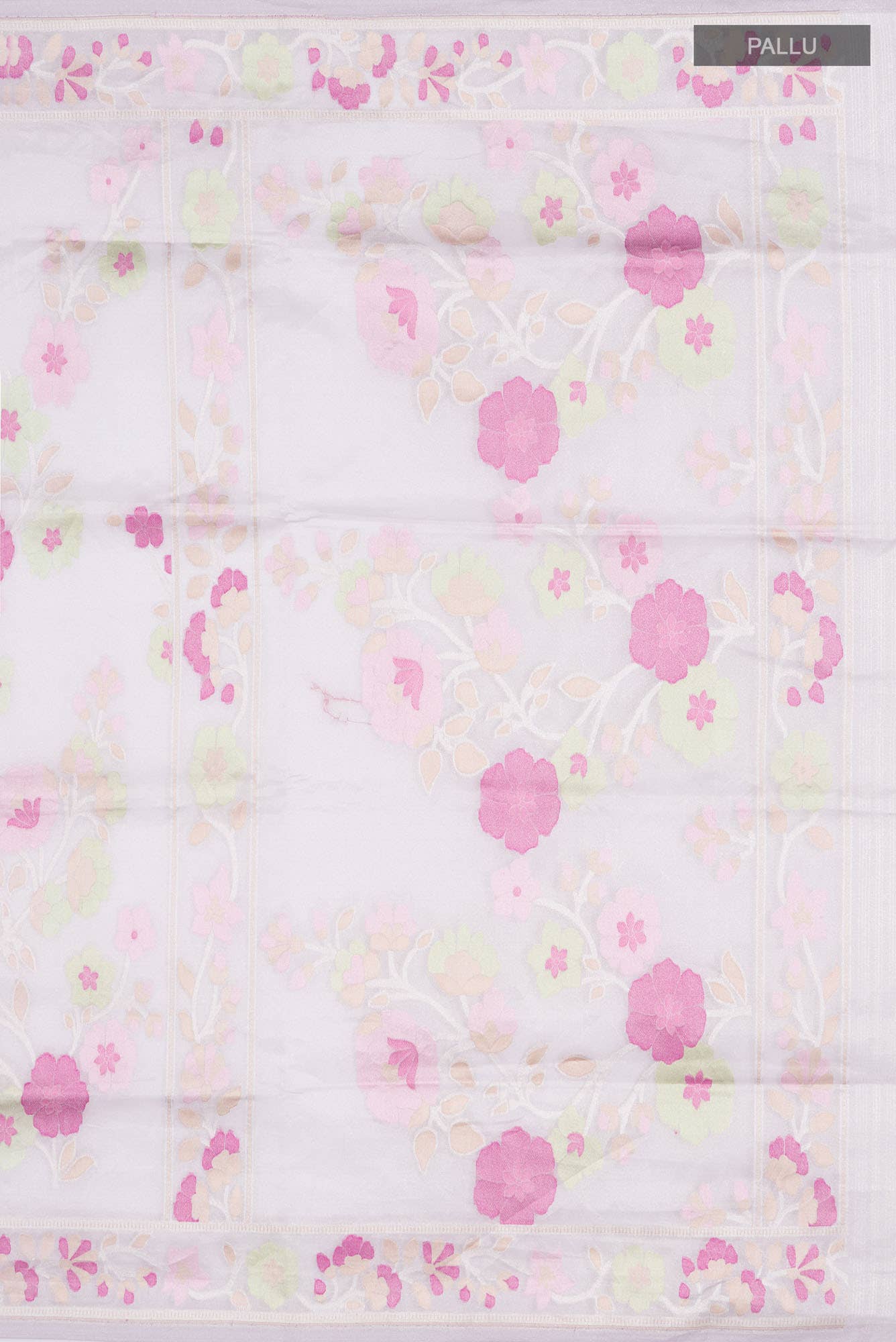Lilac Banarasi Tissue Silk Saree - Image 5