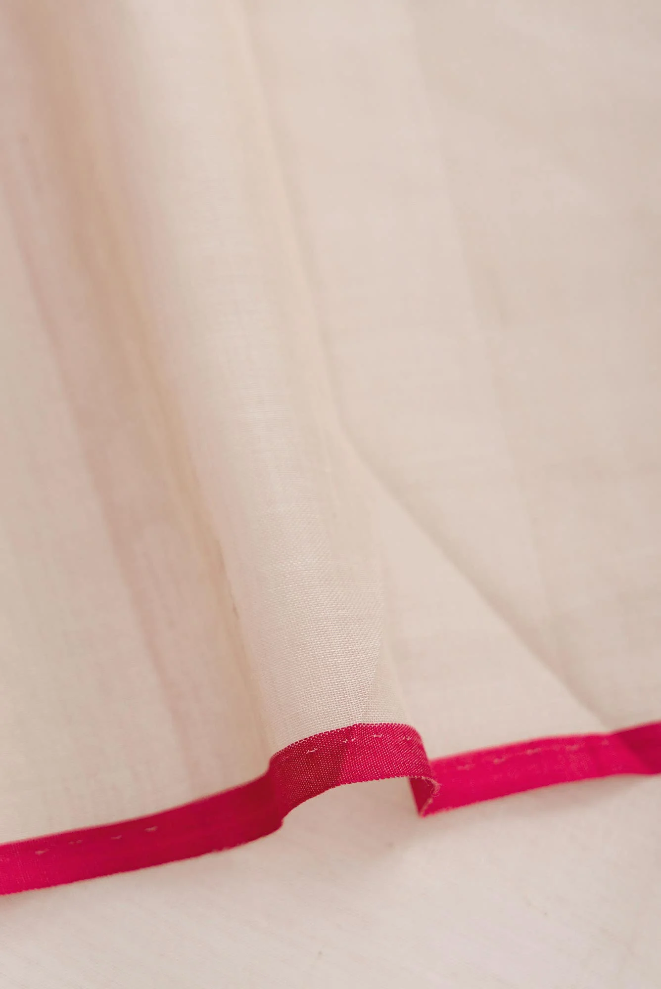 Pure Silk Pure Zari Rose pink Dual Tone Banarasi Cotton Saree - Image 6
