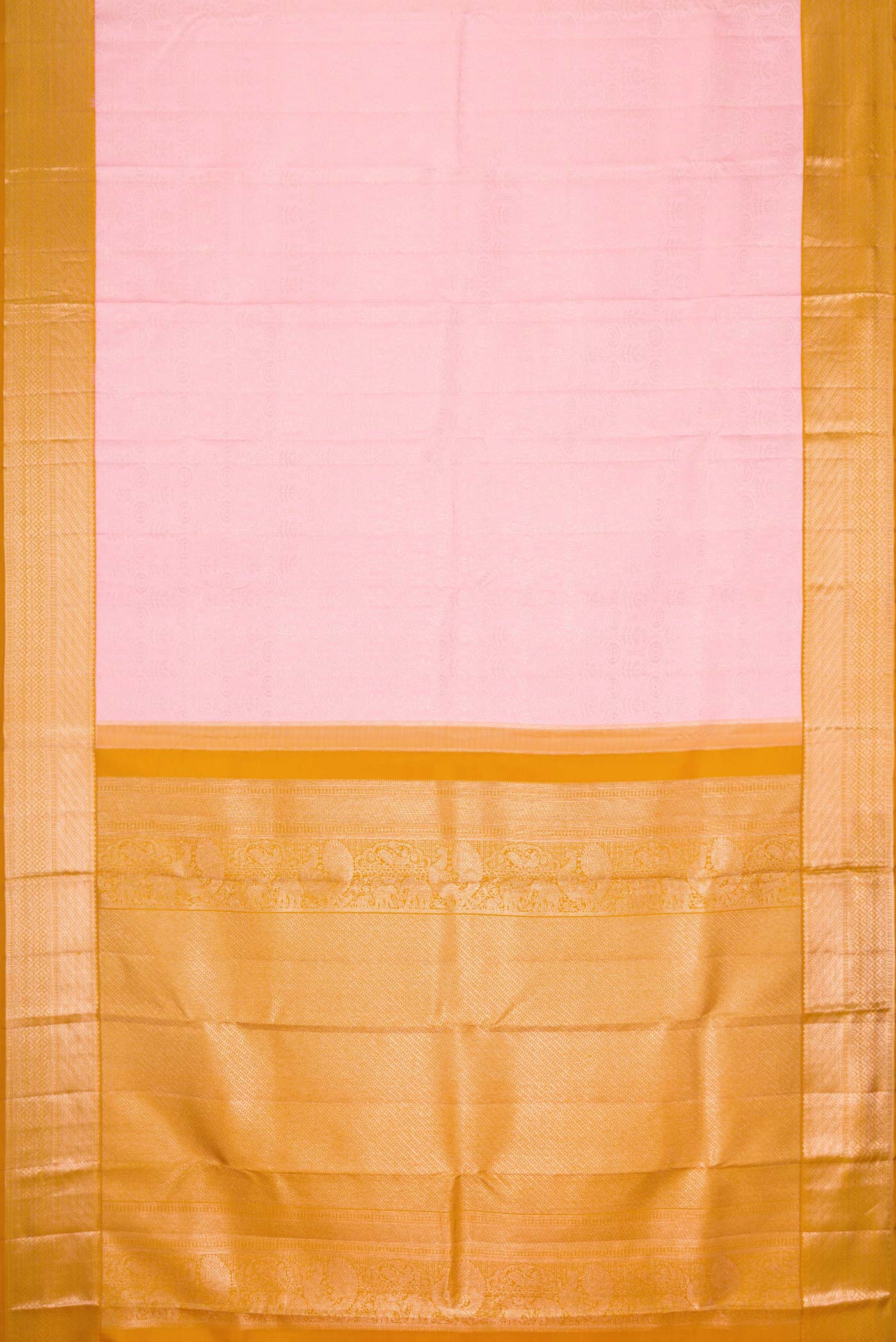 Rose pink Dual Tone Kanjivaram Silk Saree - Image 6