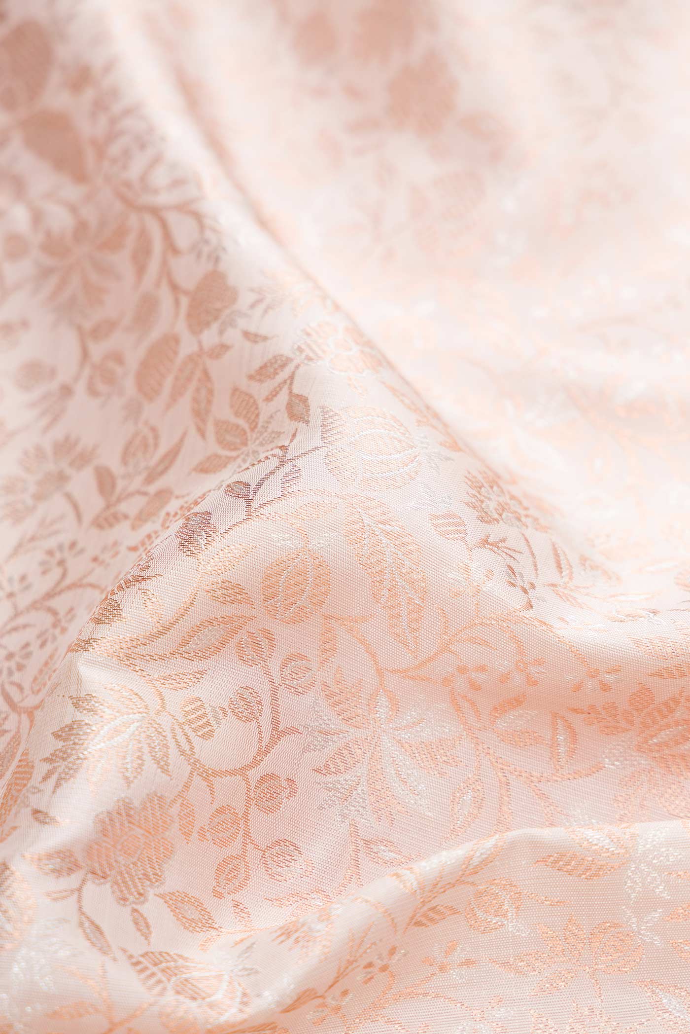 Pure Silk Pure Zari Rose pink Kanjivaram Saree - Image 2