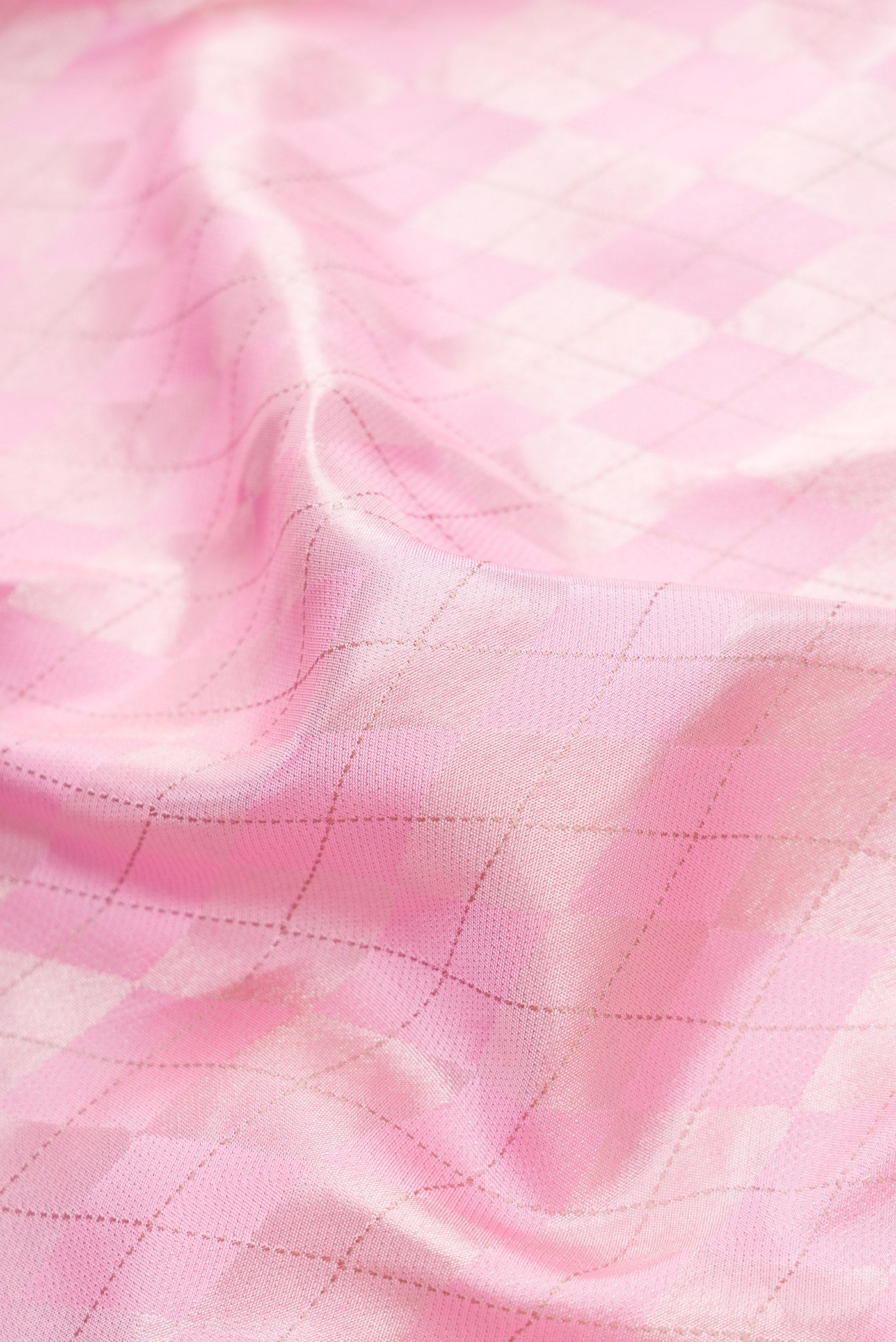 Rose pink Kanjivaram Silk Saree - Image 2