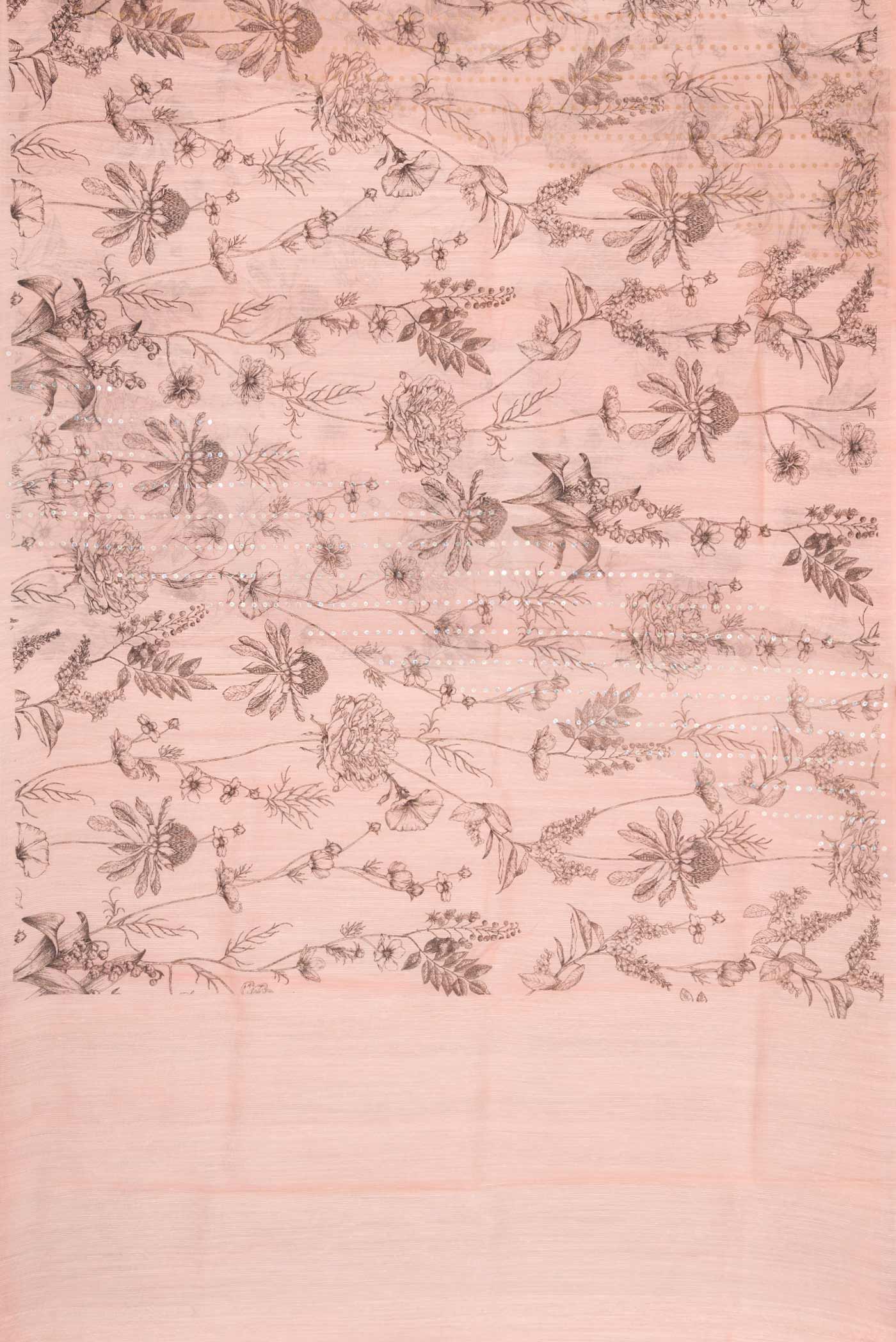 Rose pink Dual Tone Tussar Silk Saree - Image 5
