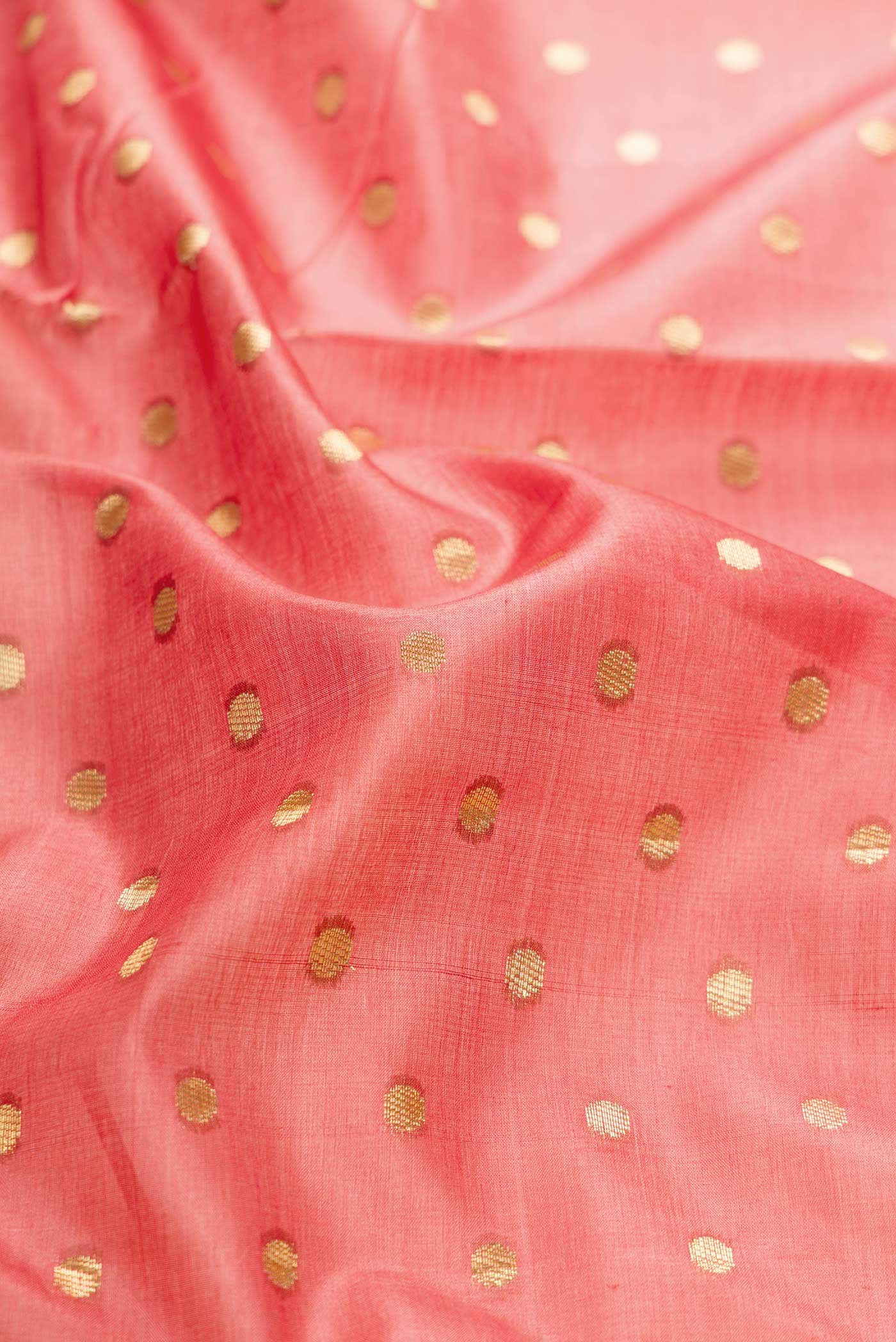 Rose pink Dual Tone Tussar Silk Saree - Image 2