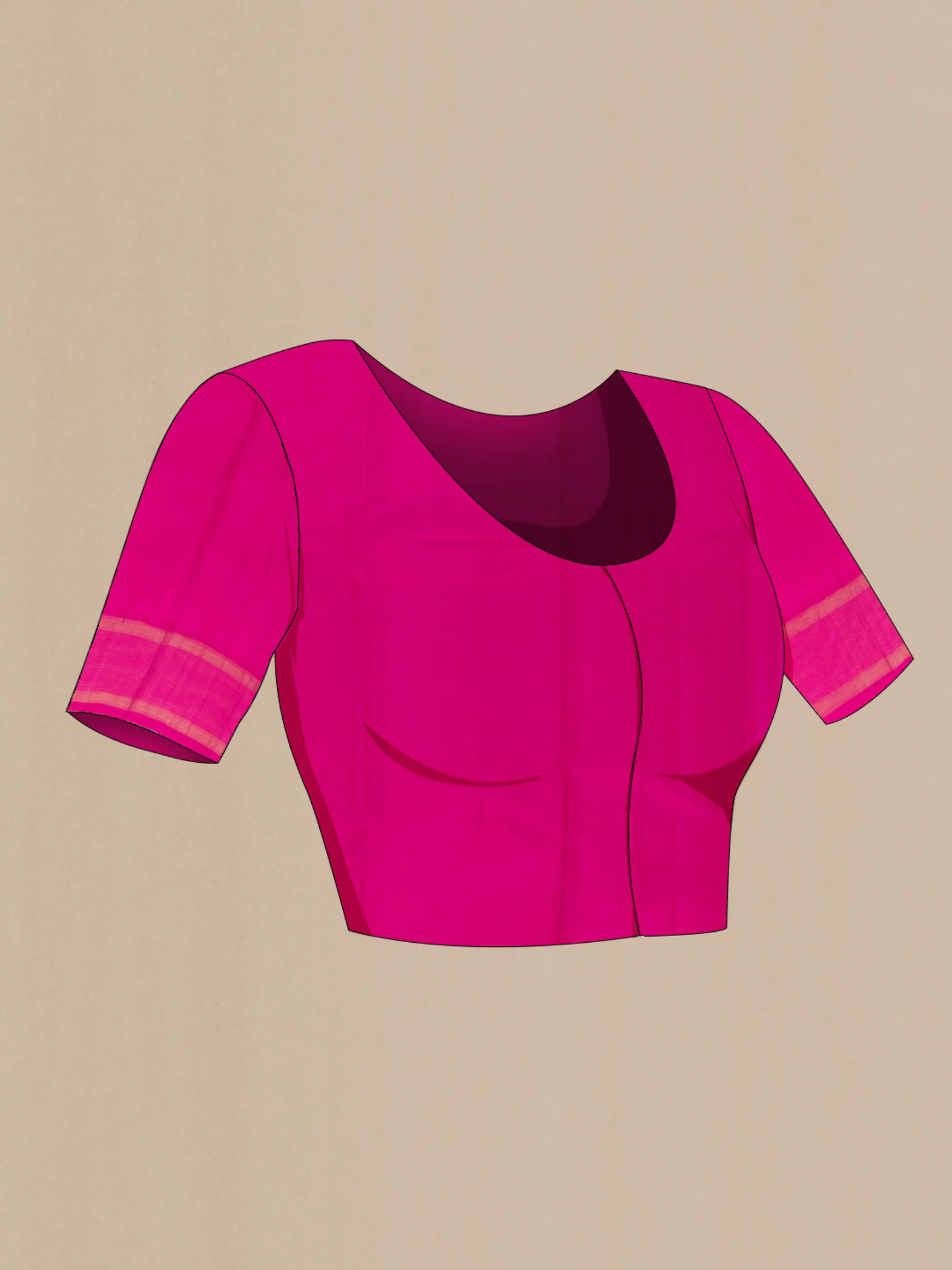 Pink Kanjivaram Silk Saree - Image 2
