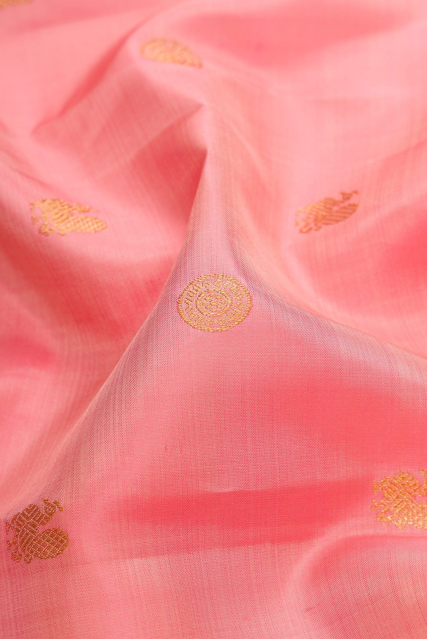 Rose pink Kanjivaram Silk Saree - Image 2