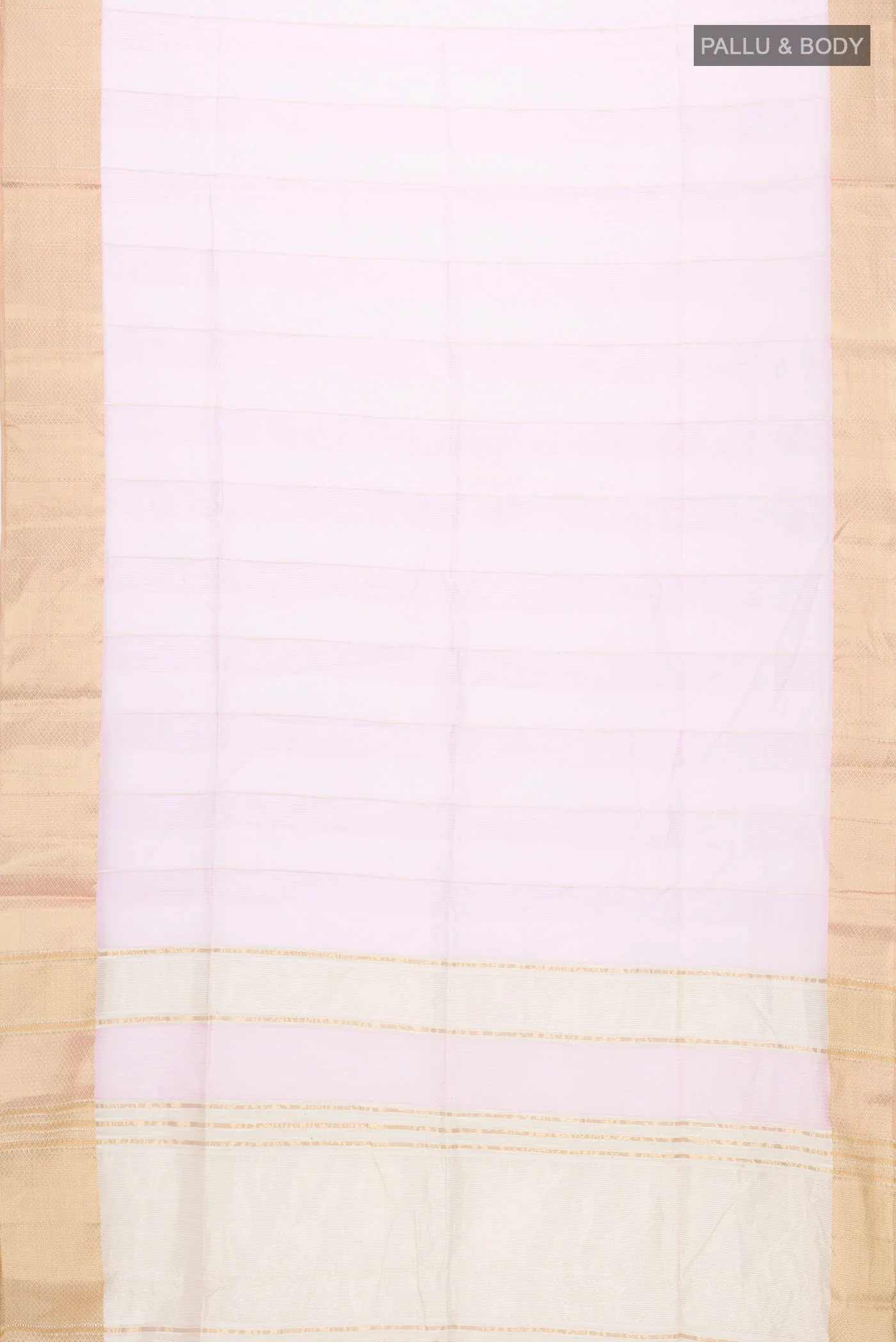 Rose pink Maheshwari Silk Cotton Saree - Image 3