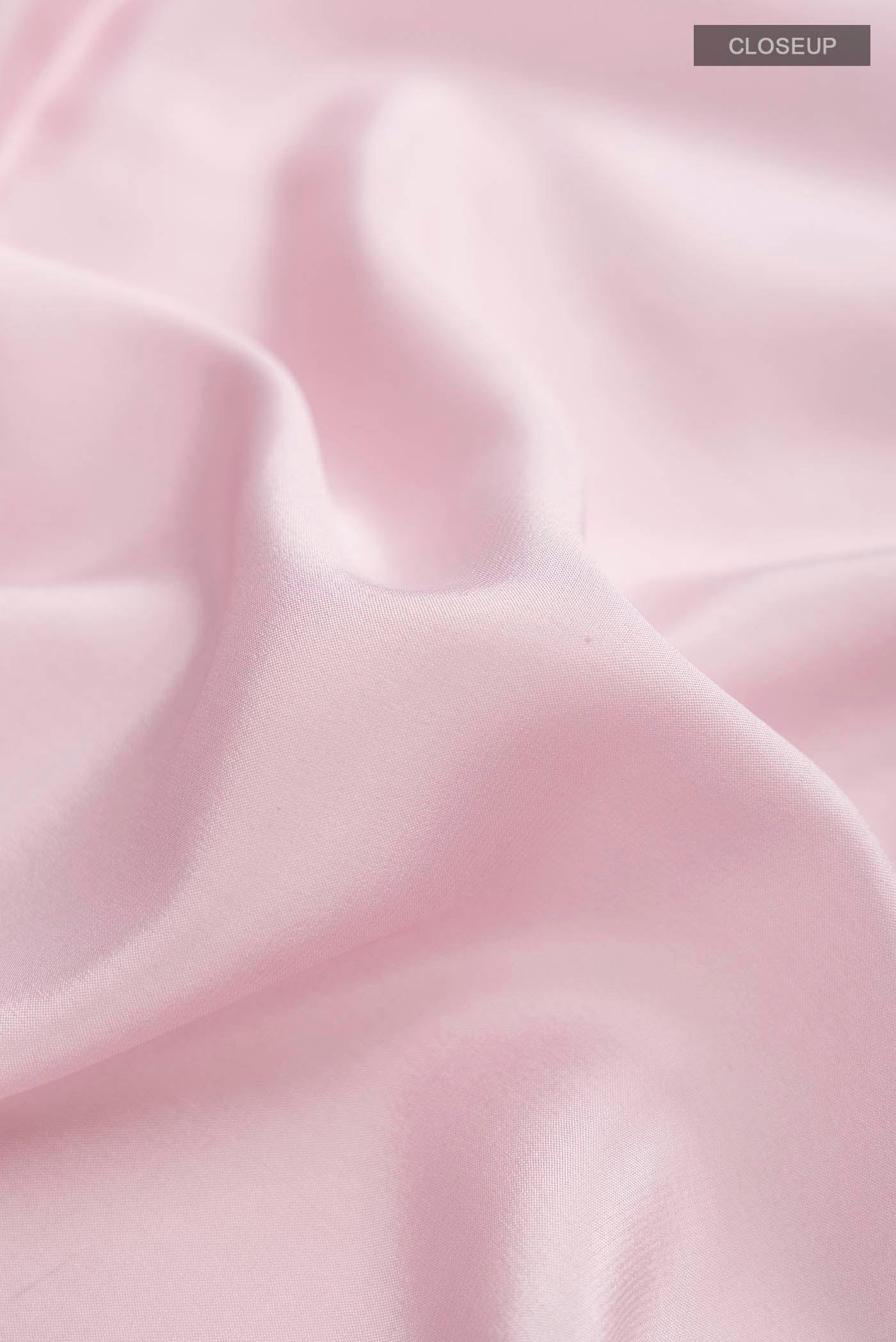 Rose pink Mysore Crepe Saree - Image 2