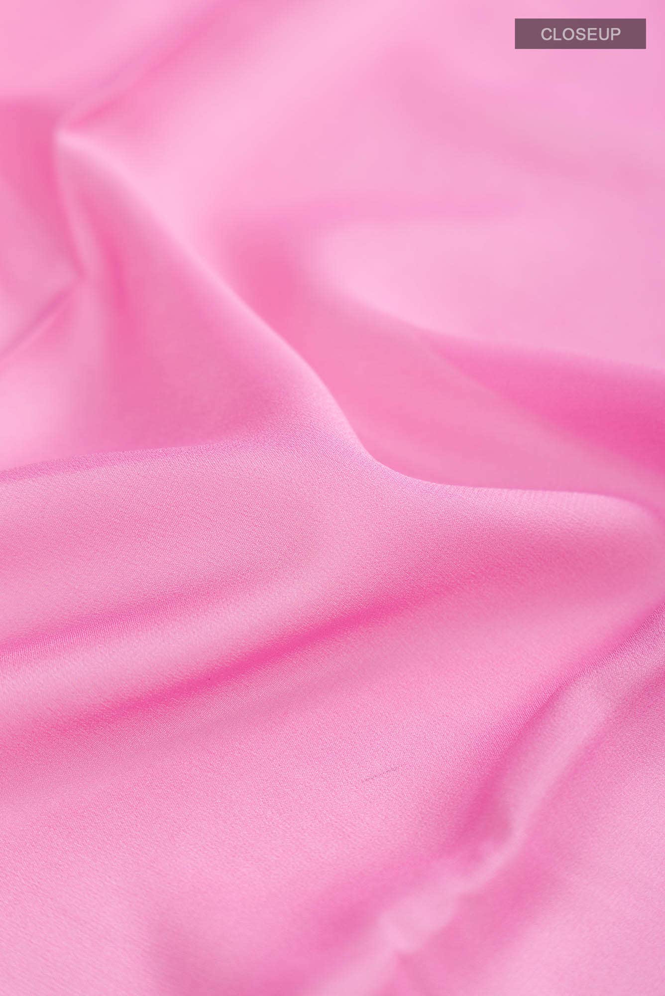 Rose pink Mysore Georgette Saree - Image 2
