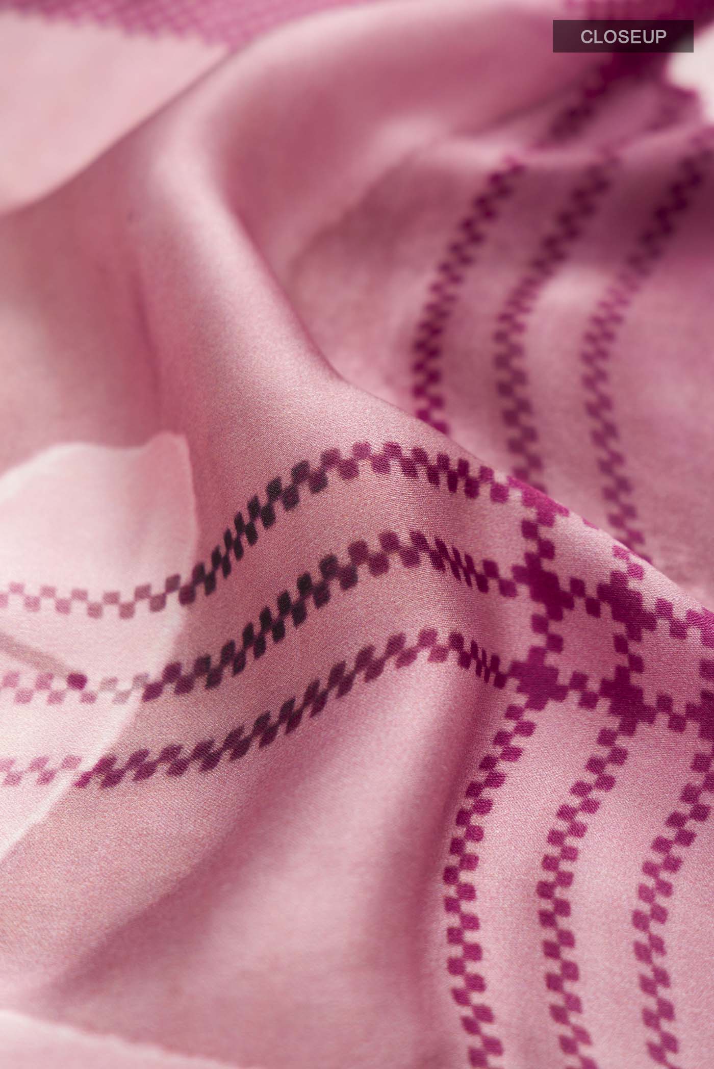 Rose pink Satin Silk Saree - Image 2