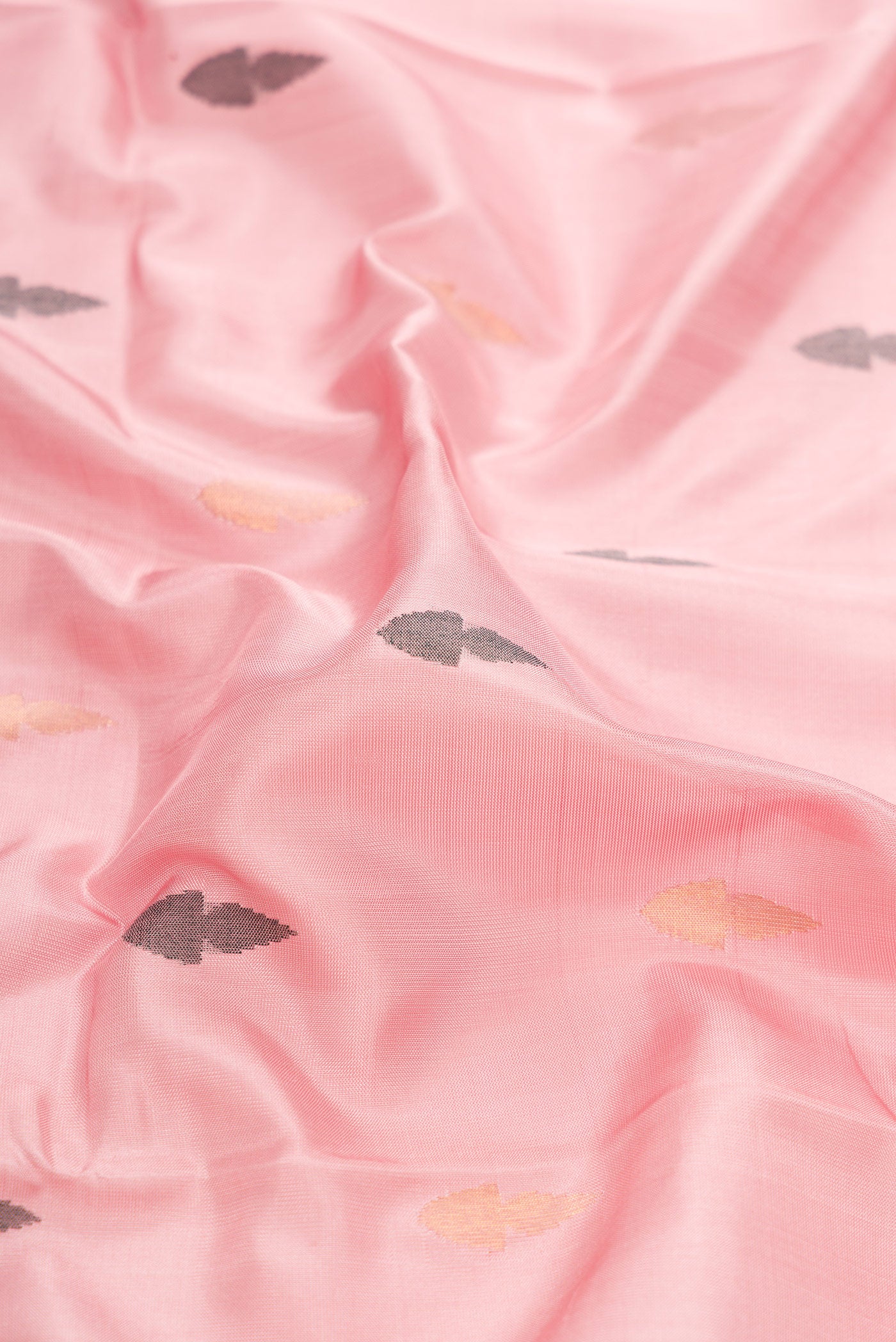 Rose pink Uppada Silk Saree - Image 2
