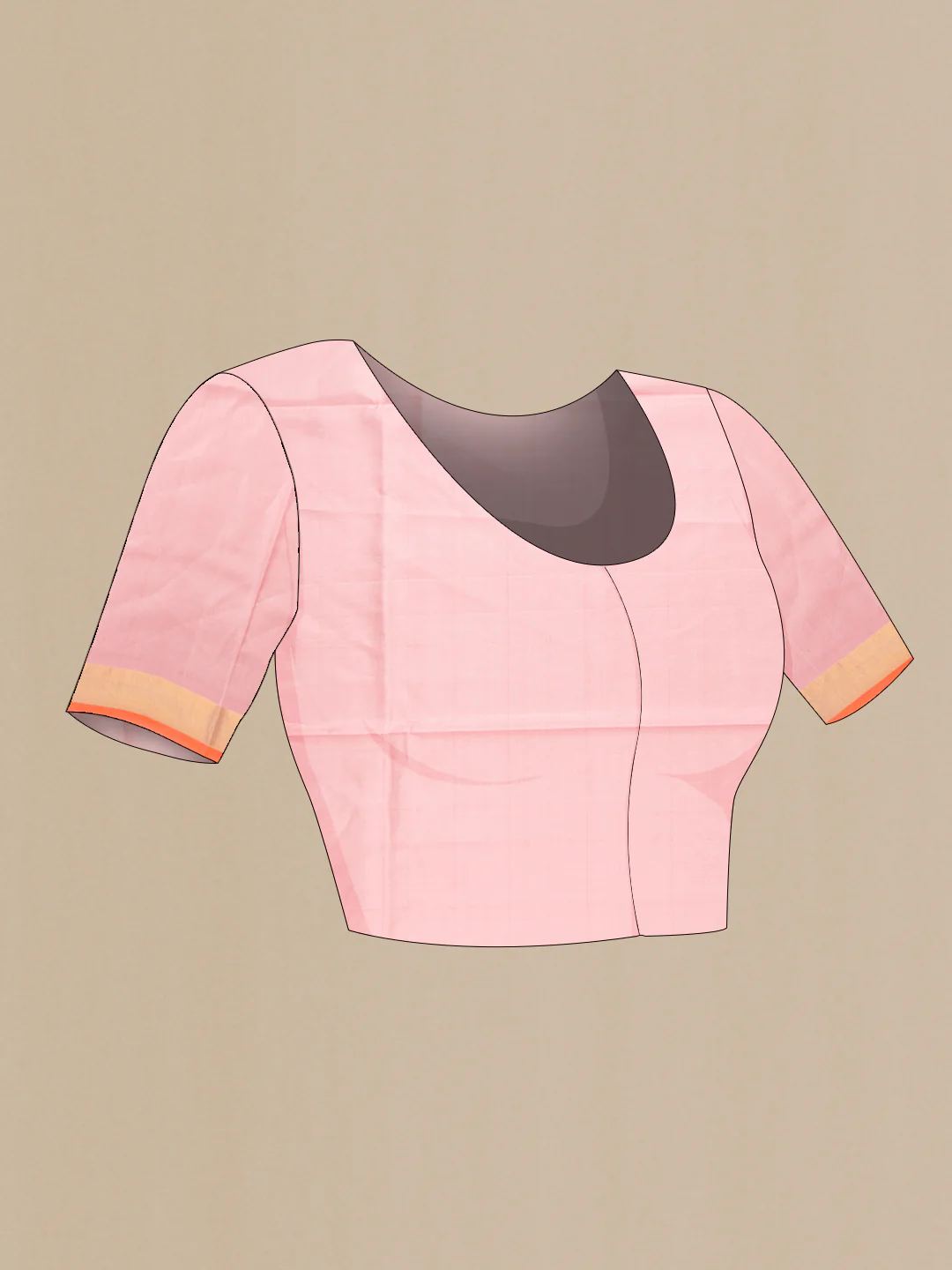 Rose pink Uppada Silk Saree - Image 5