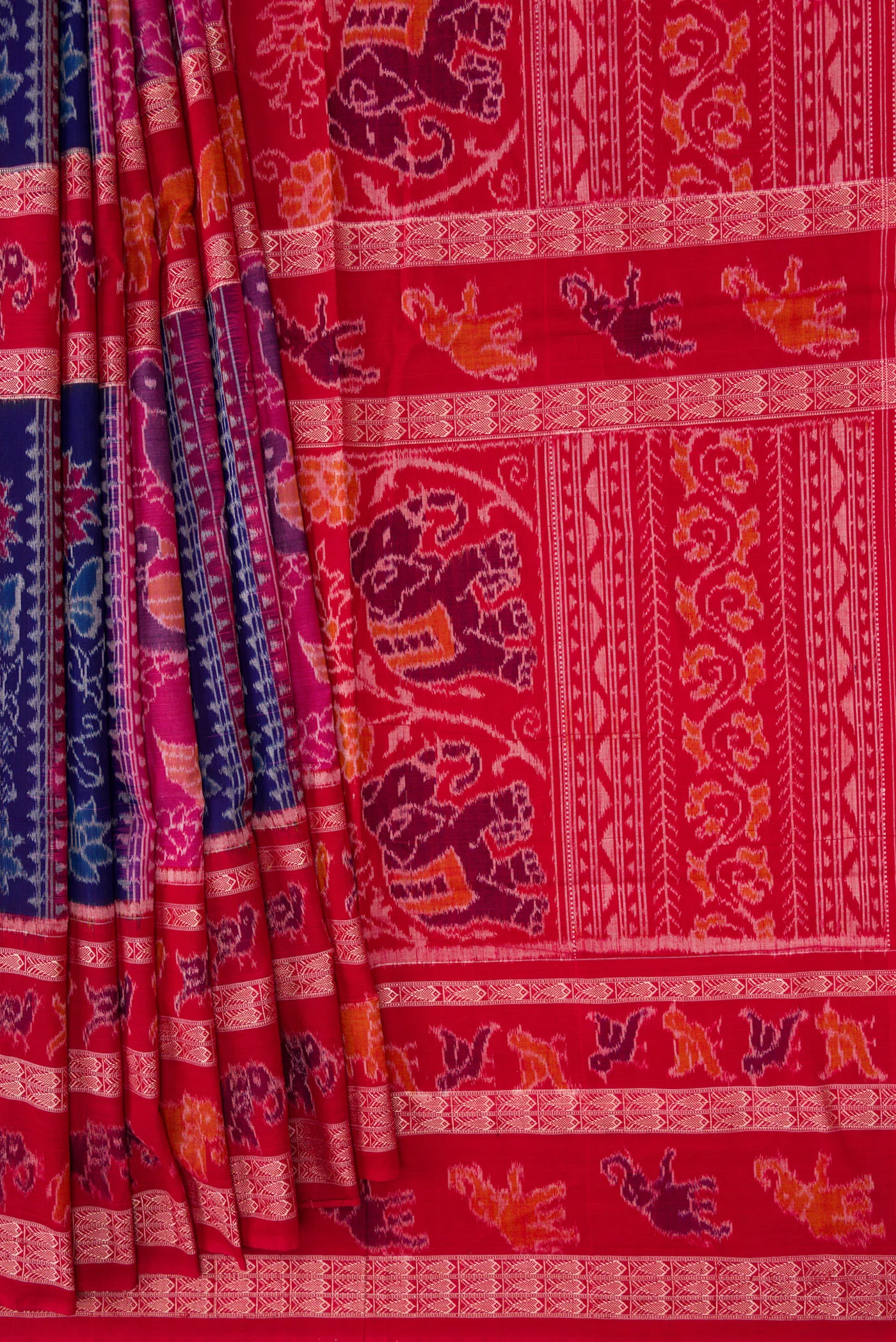 Multi Color Orissa Cotton Saree - Image 4