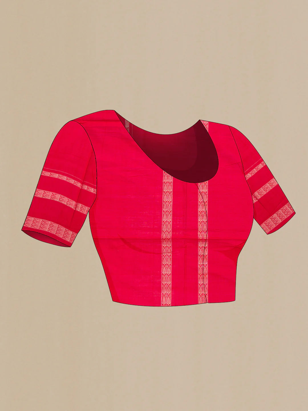 Multi Color Orissa Cotton Saree - Image 5