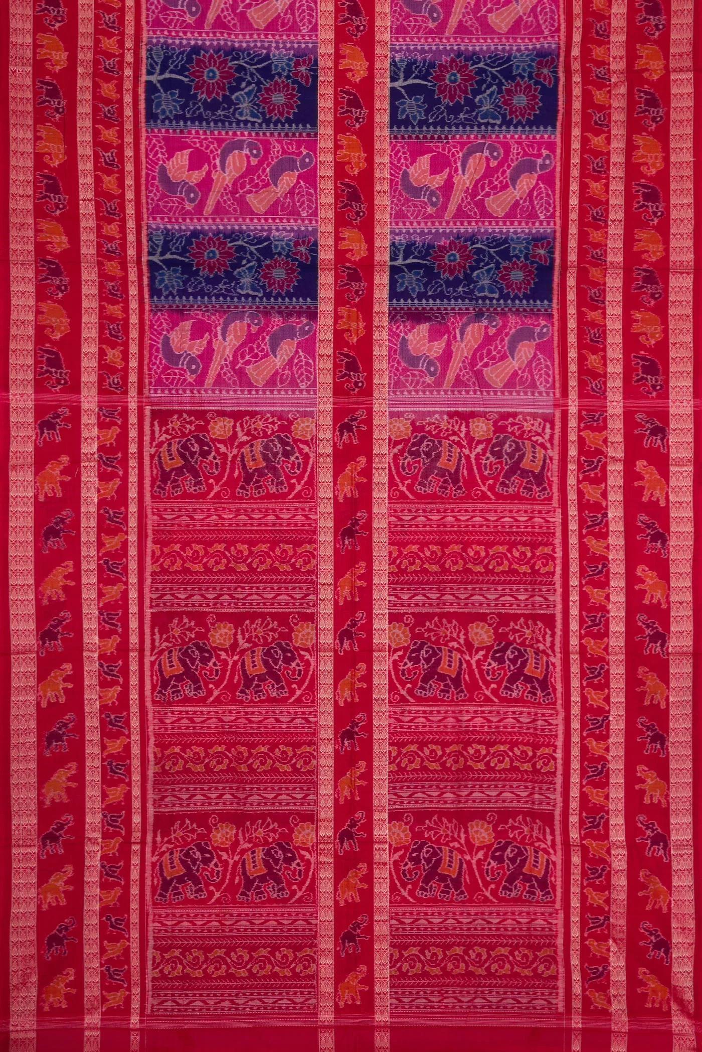 Multi Color Orissa Cotton Saree - Image 6