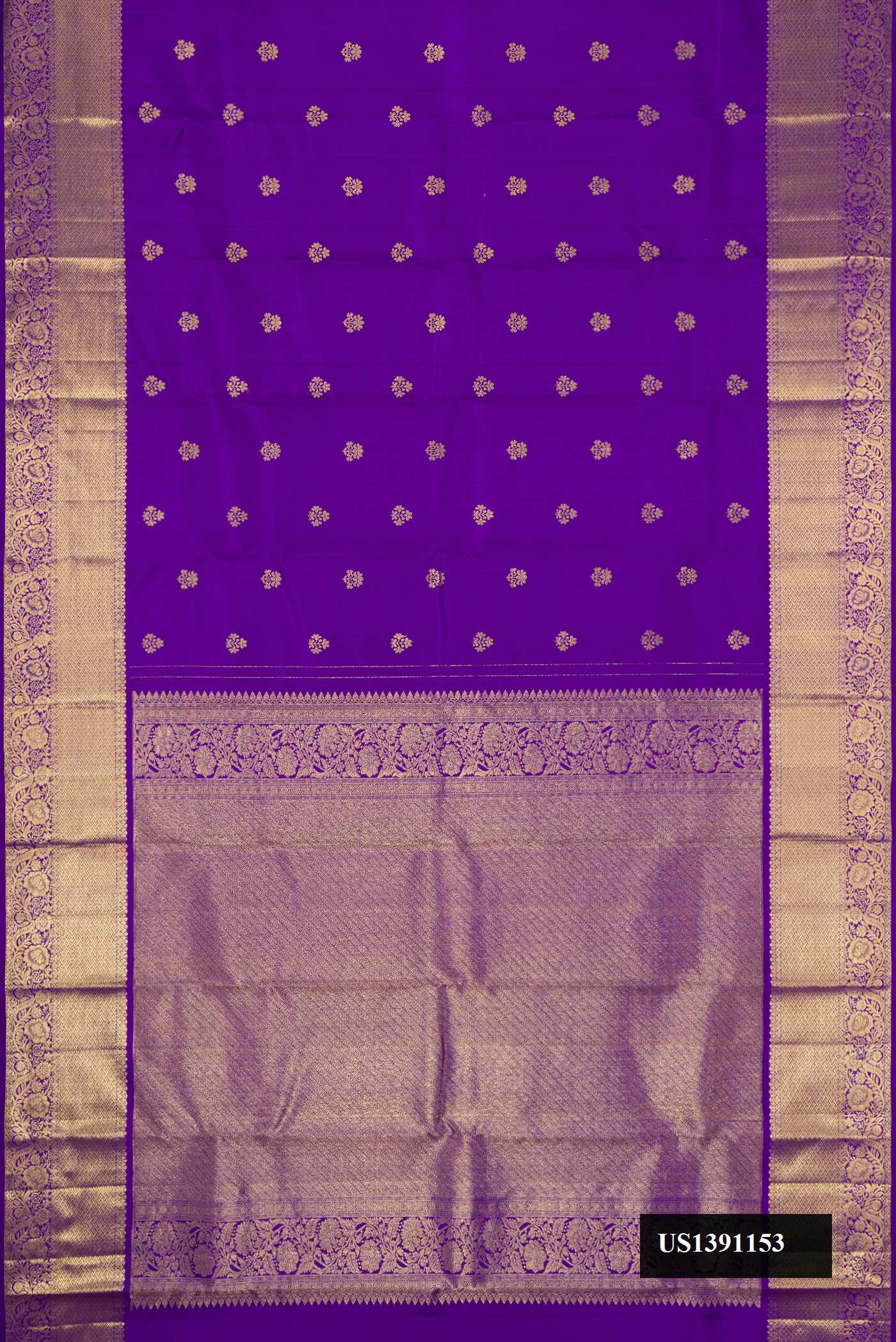 Royal Blue Dual Tone Kanchipuram Silk Saree