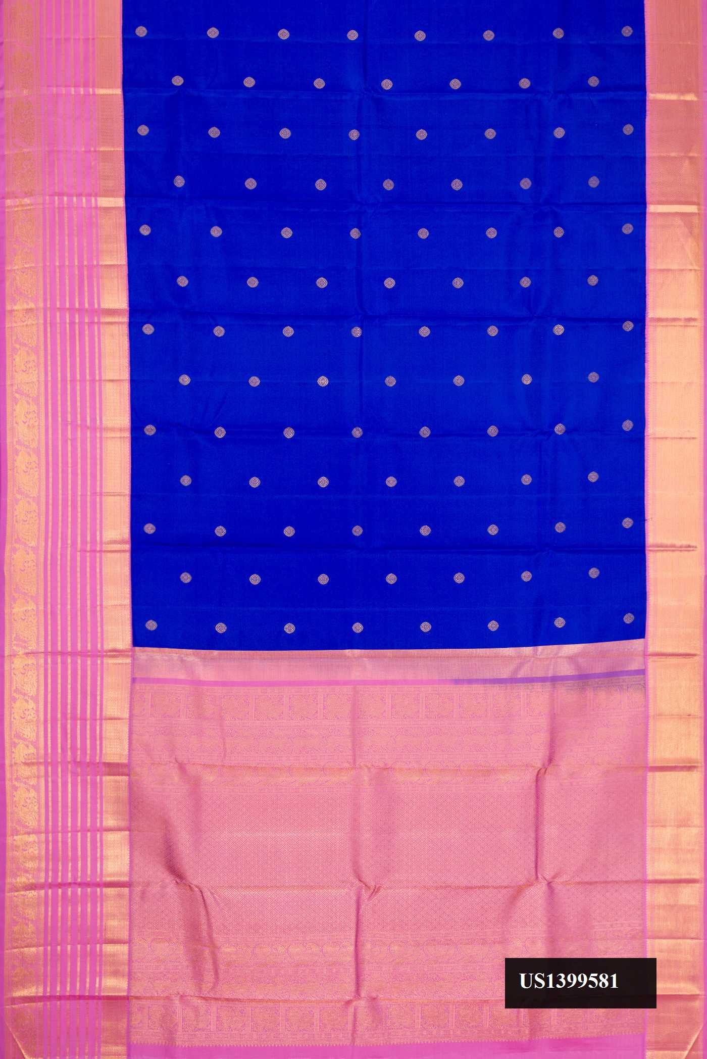 Royal Blue Dual Tone Kanchipuram Silk Saree
