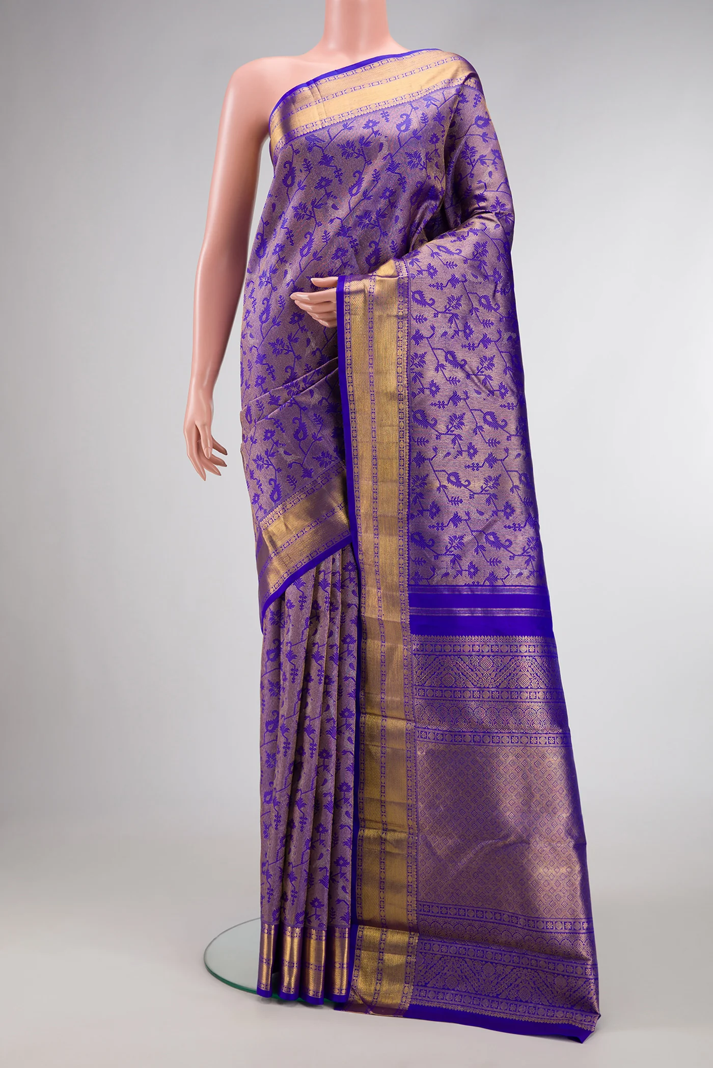 Royal Blue Kanchipuram Silk Saree
