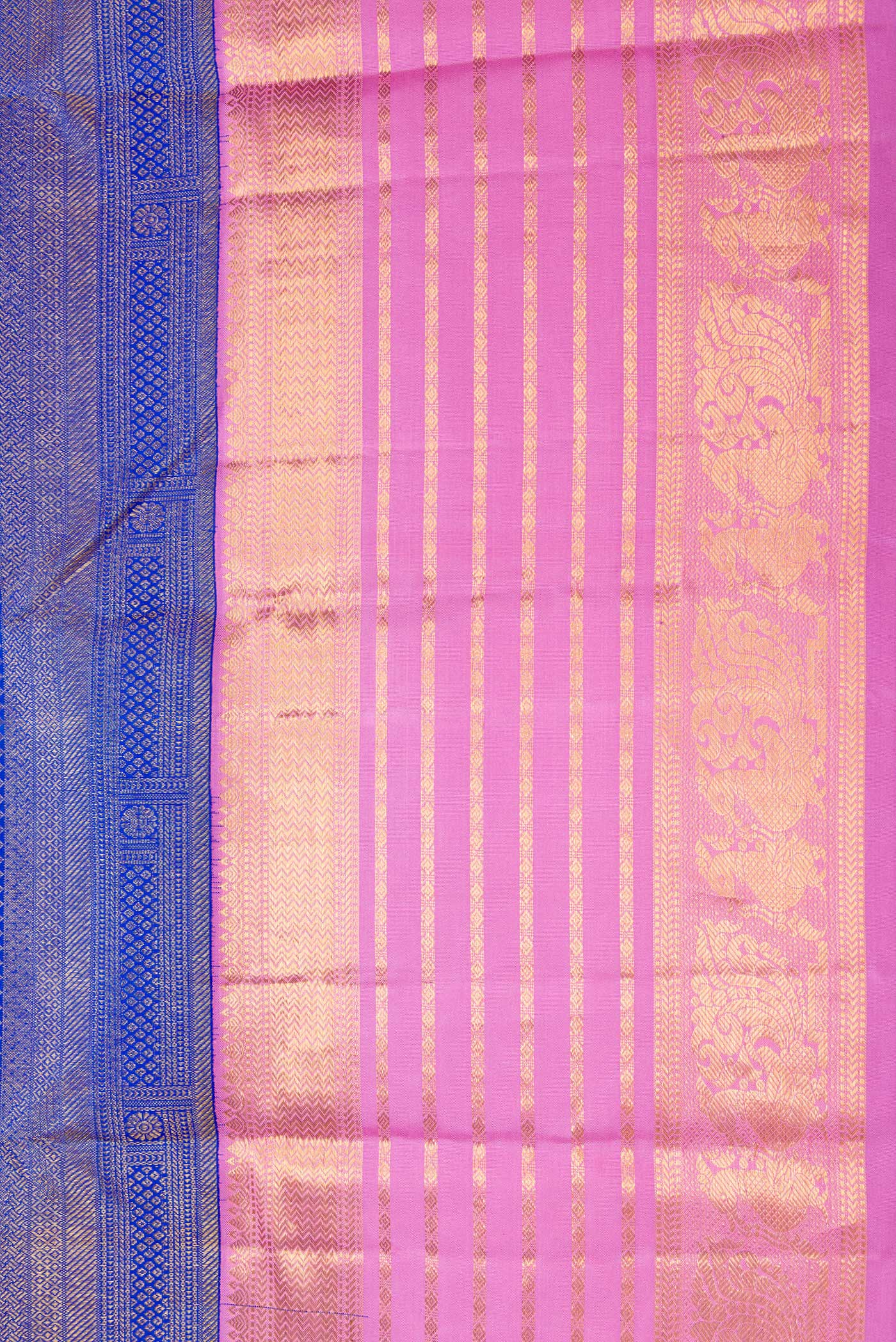 Royal Blue Kanjivaram Silk Saree - Image 3