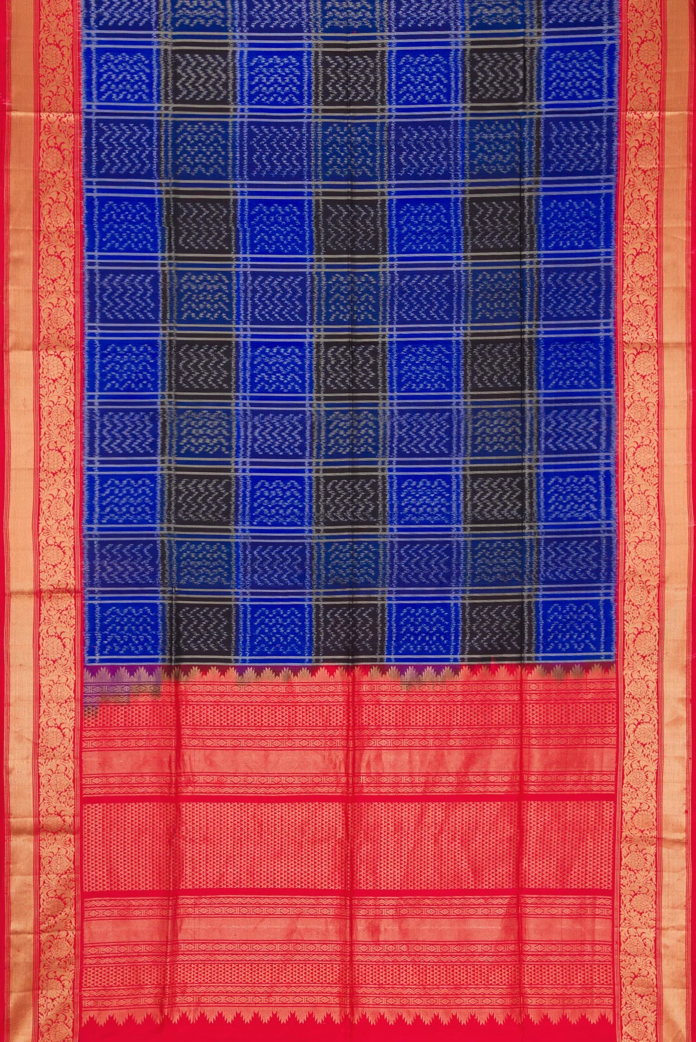 Royal Blue Soft Silk Saree - Image 6