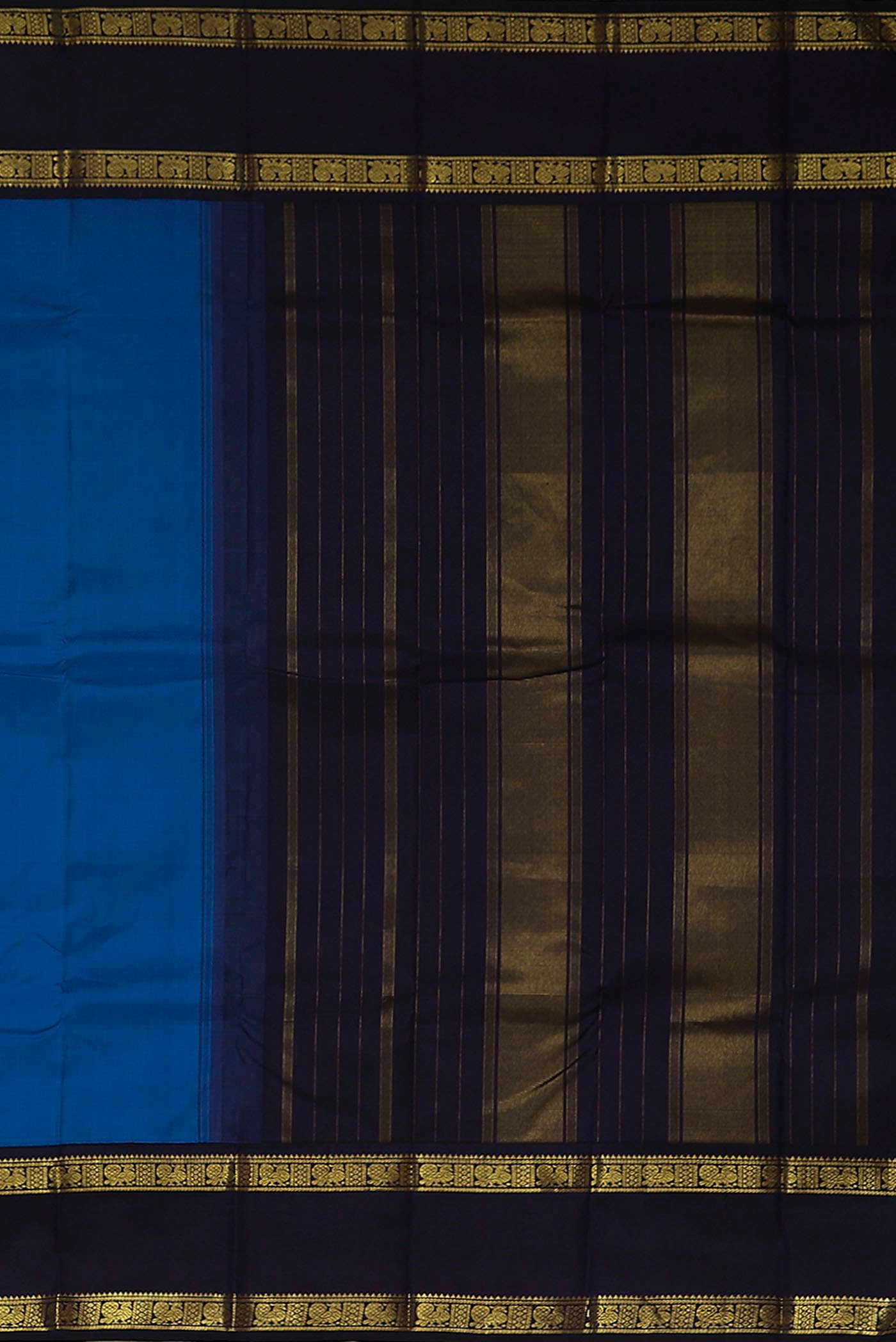 Royal Blue Kanjivaram Silk Saree - Image 5