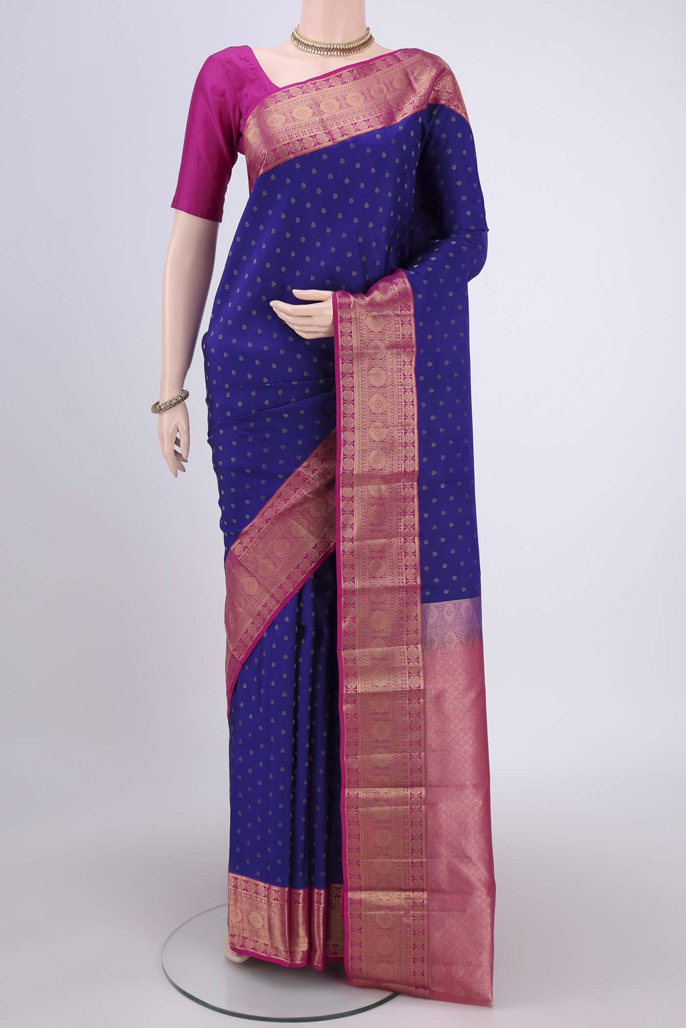 Royal Blue Kanchipuram Silk Saree