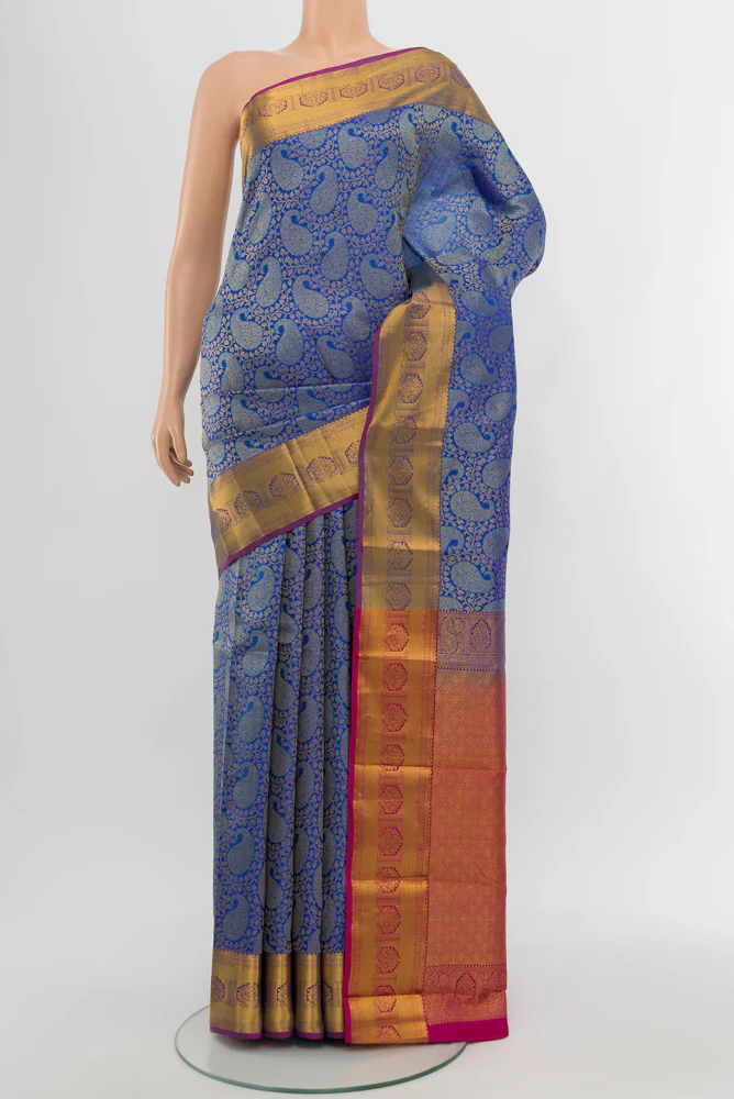 Royal Blue Kanchipuram Silk Saree
