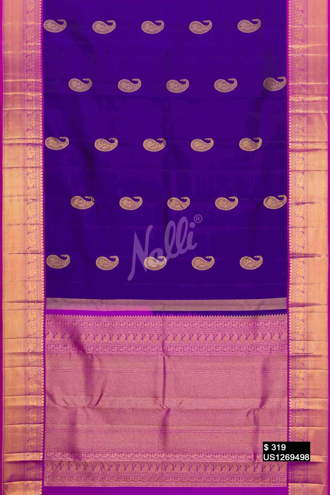 Royal Blue Kanchipuram Silk Saree