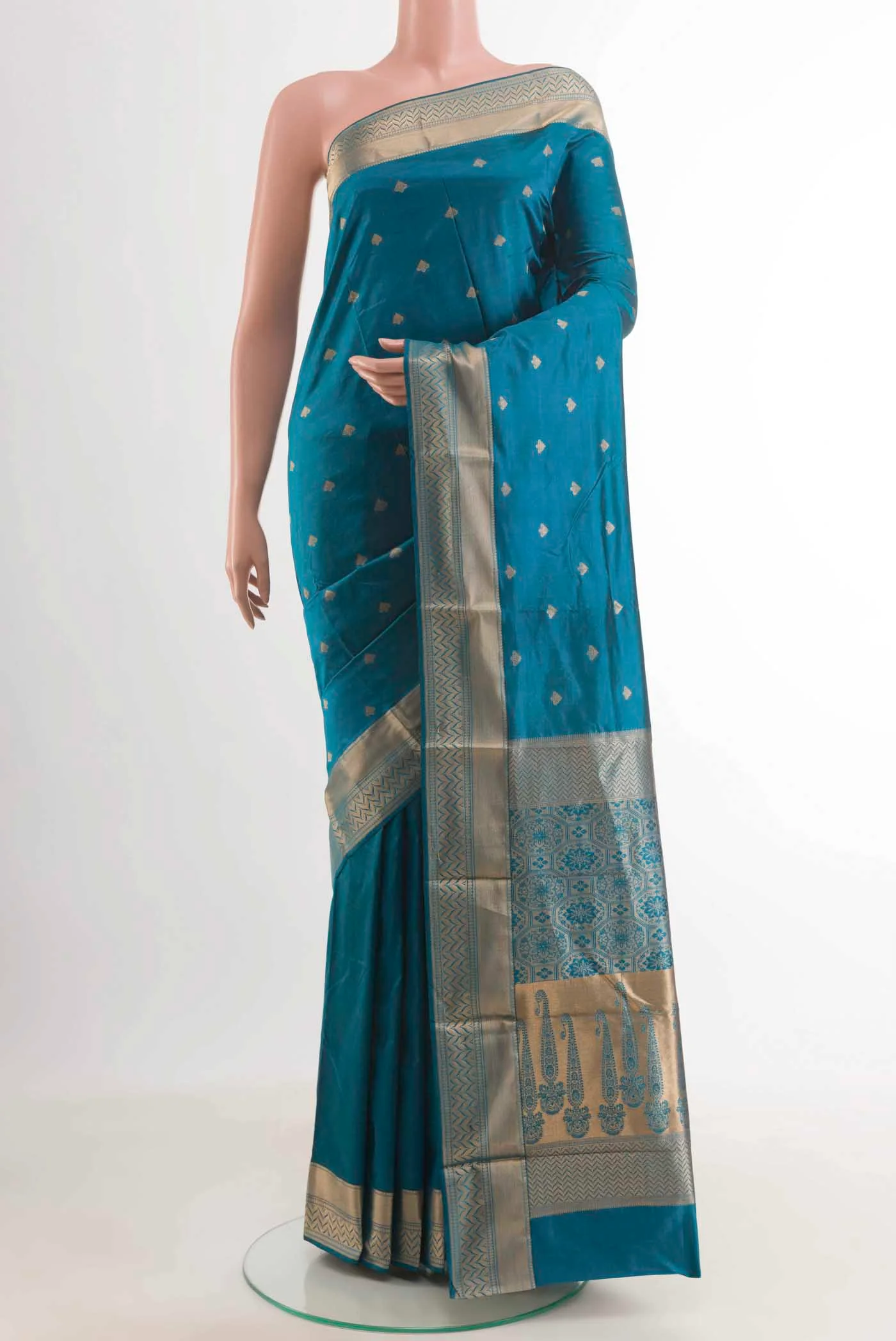 Blue Kanjivaram Silk Saree