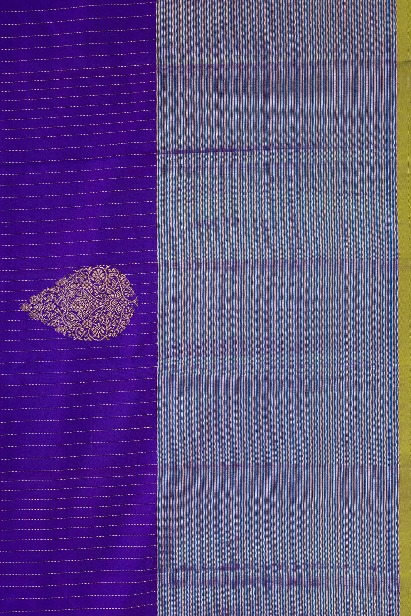 Royal Blue Kanjivaram Silk Saree - Image 3
