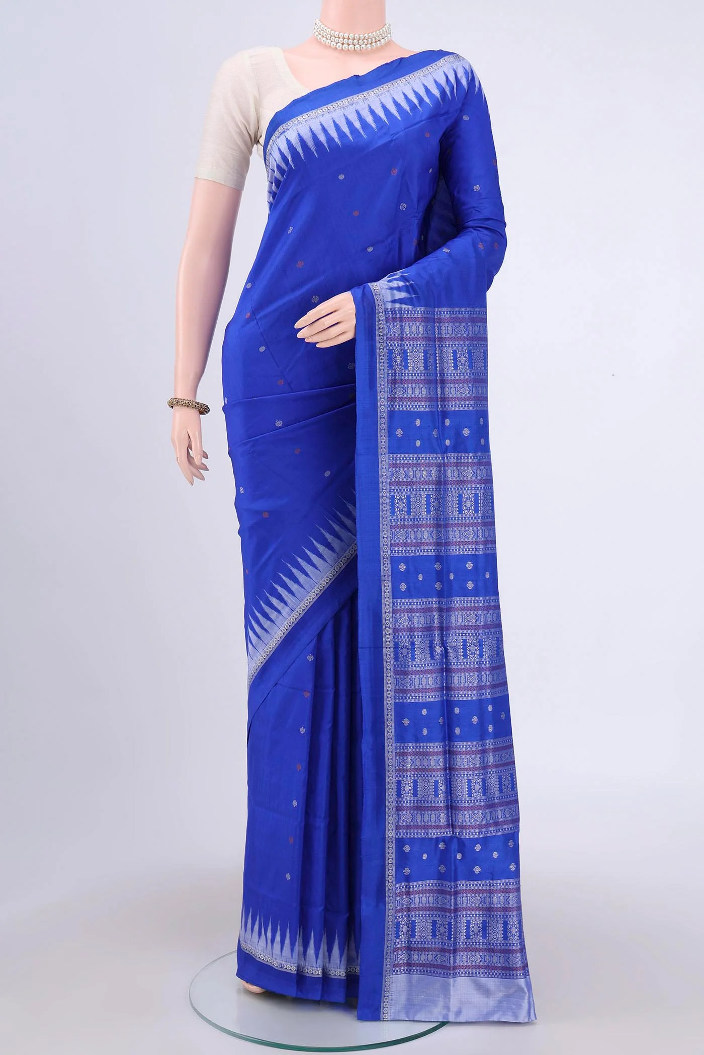 Royal Blue Orissa Silk Saree