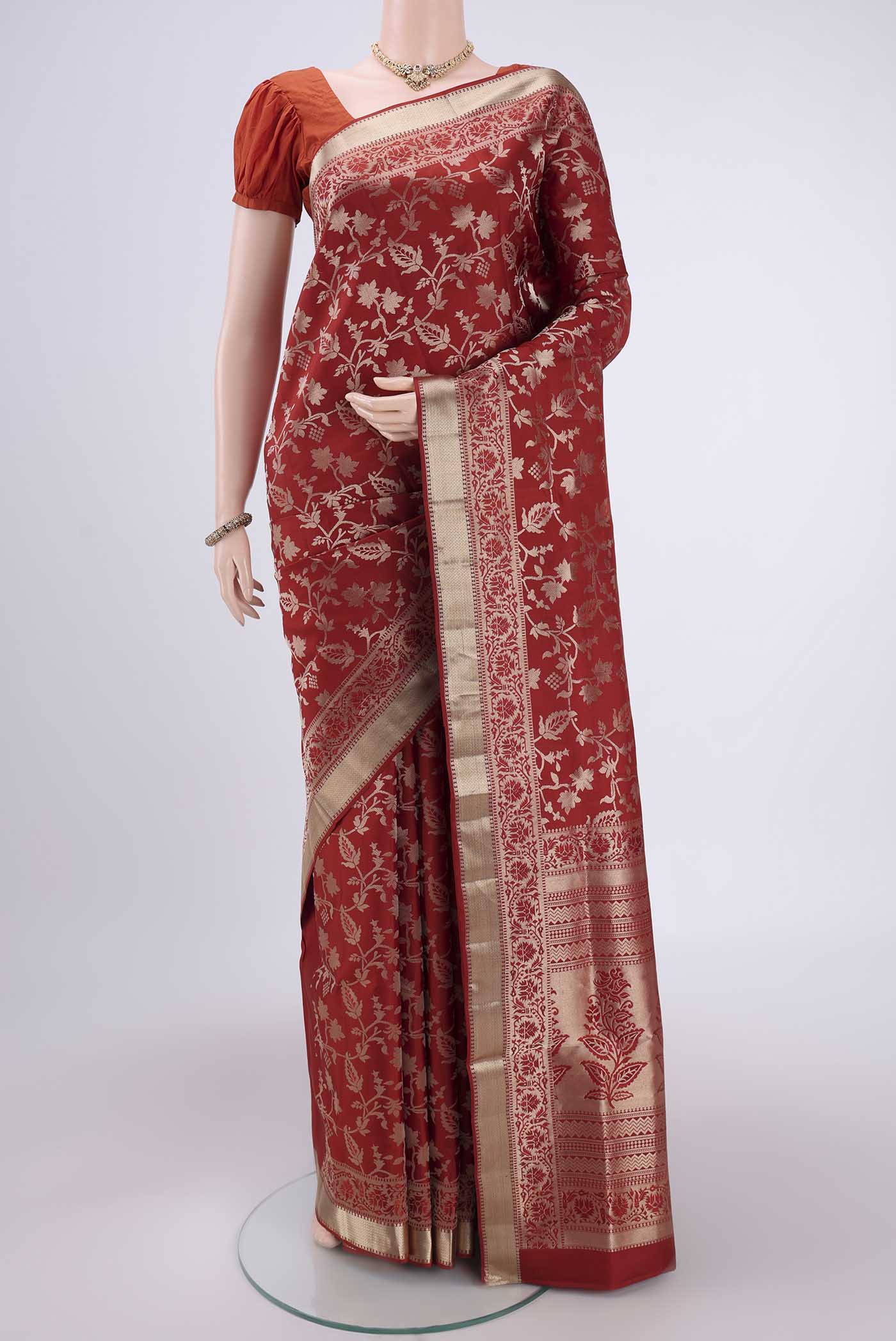 Maroon Soft Silk Saree