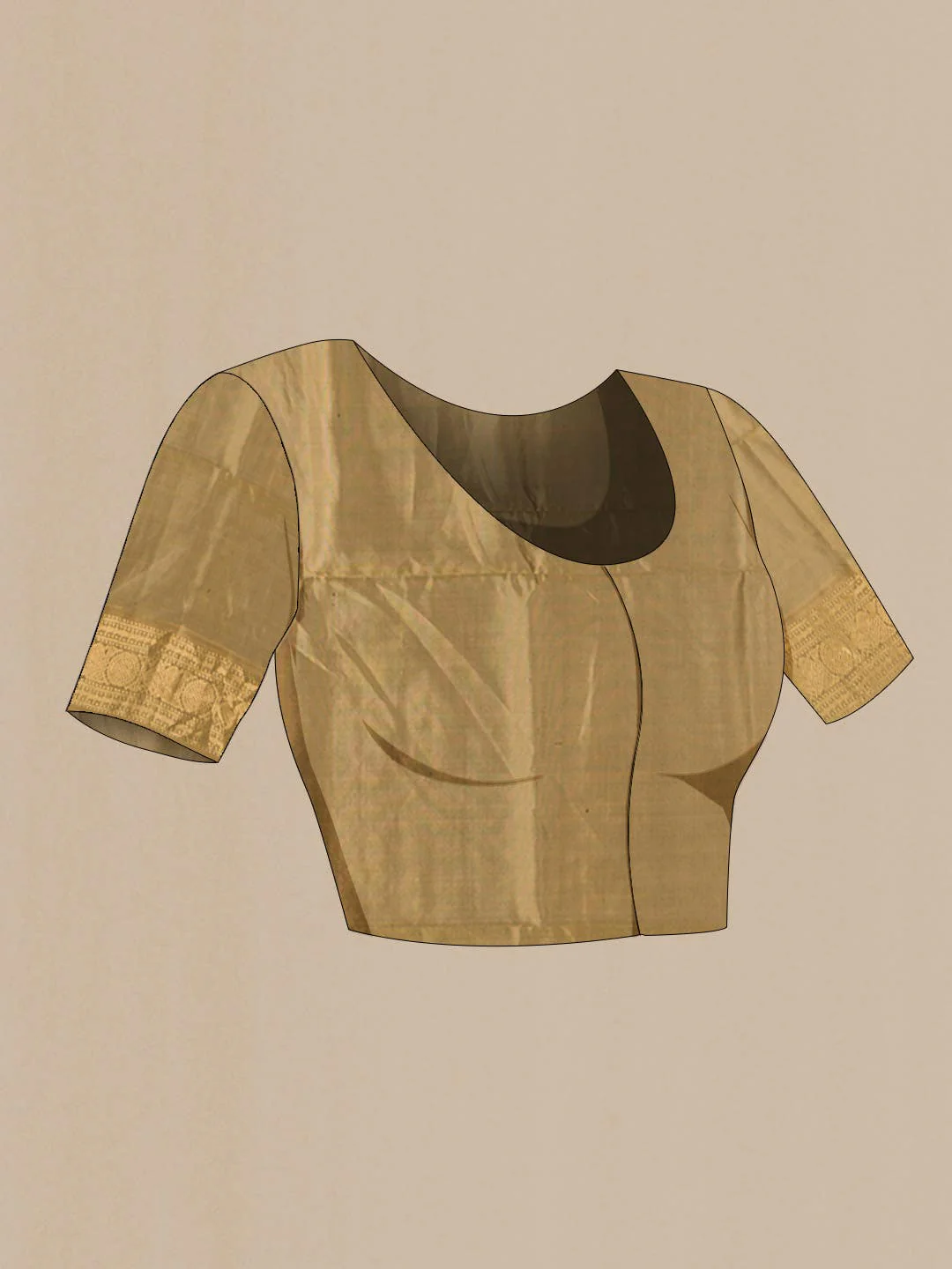 Rust Soft Silk Saree - Image 5