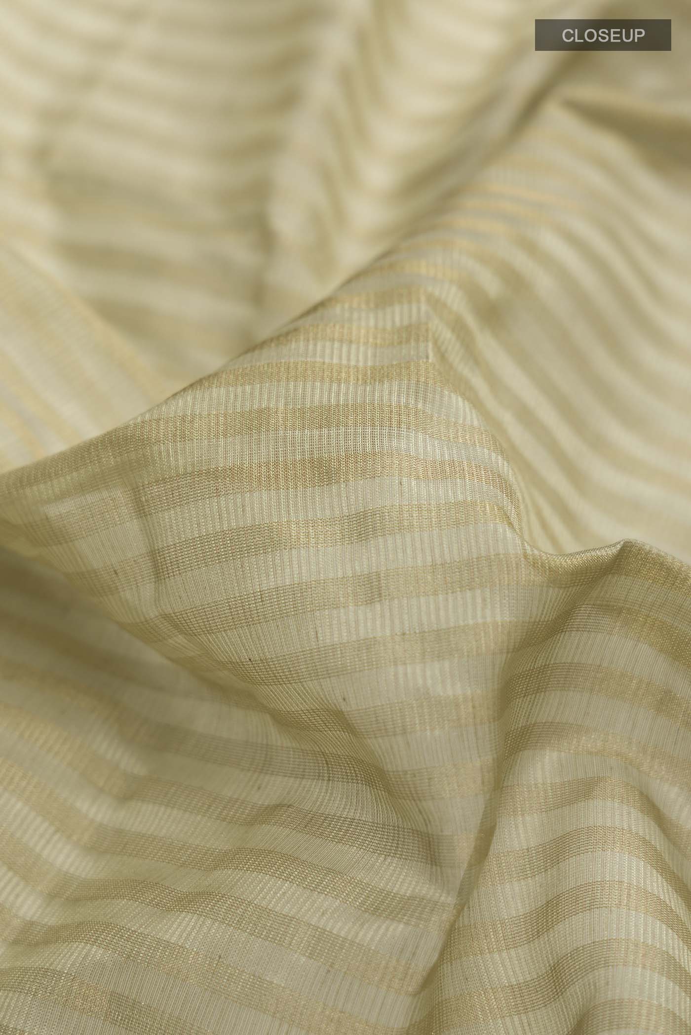 Sage Green Maheshwari Silk Saree - Image 2