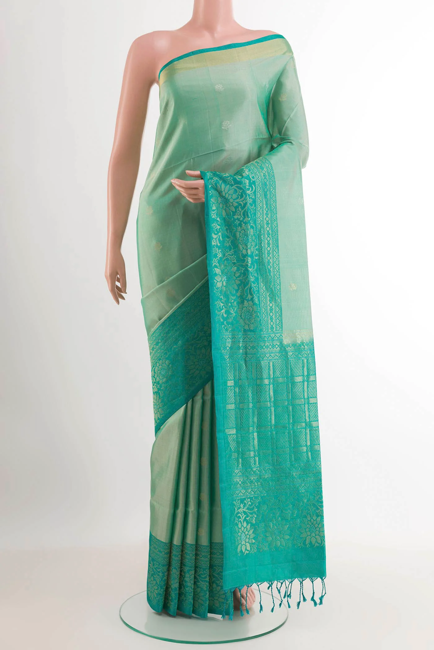 Light Green Soft Silk Saree