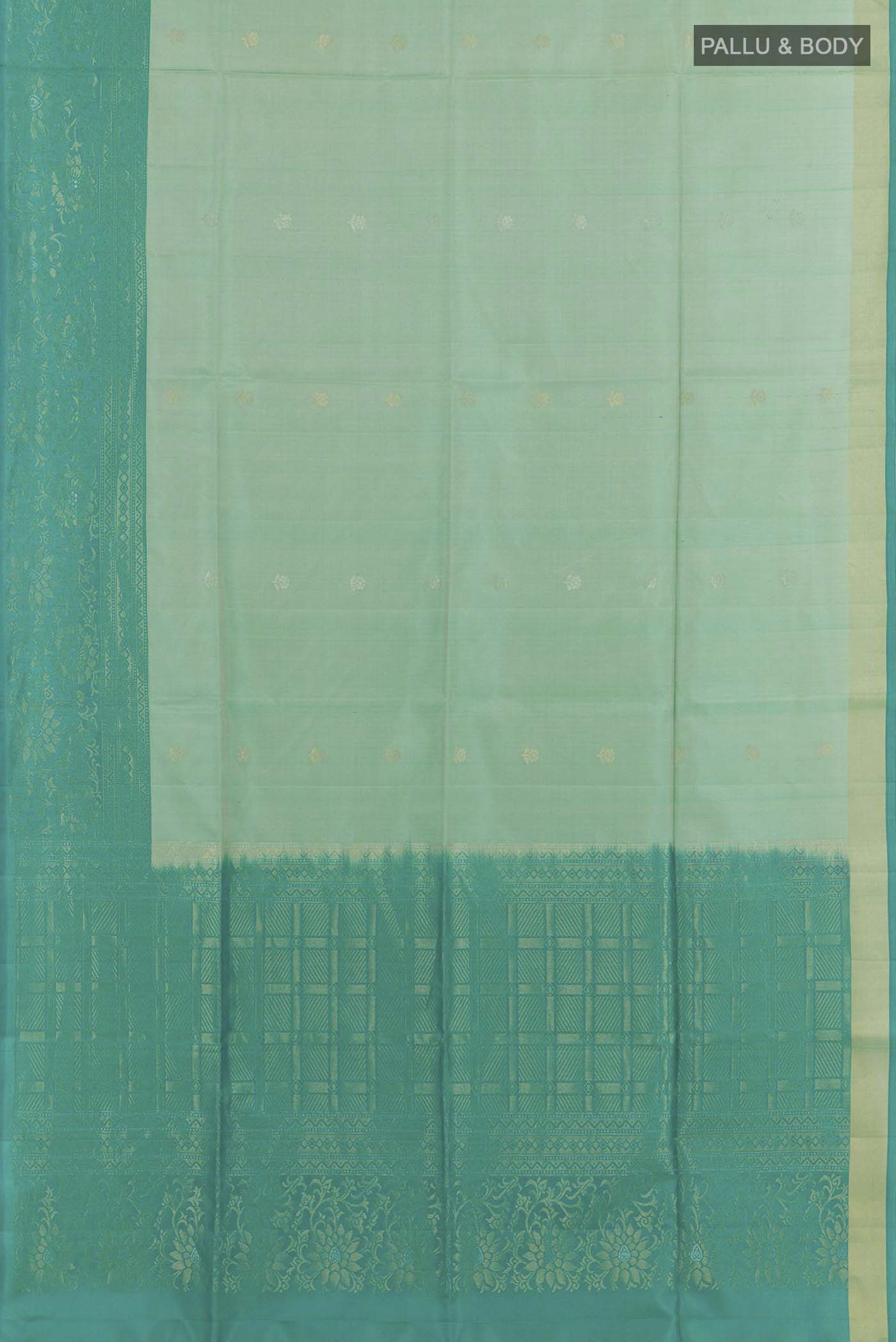 Light Green Soft Silk Saree - Image 3