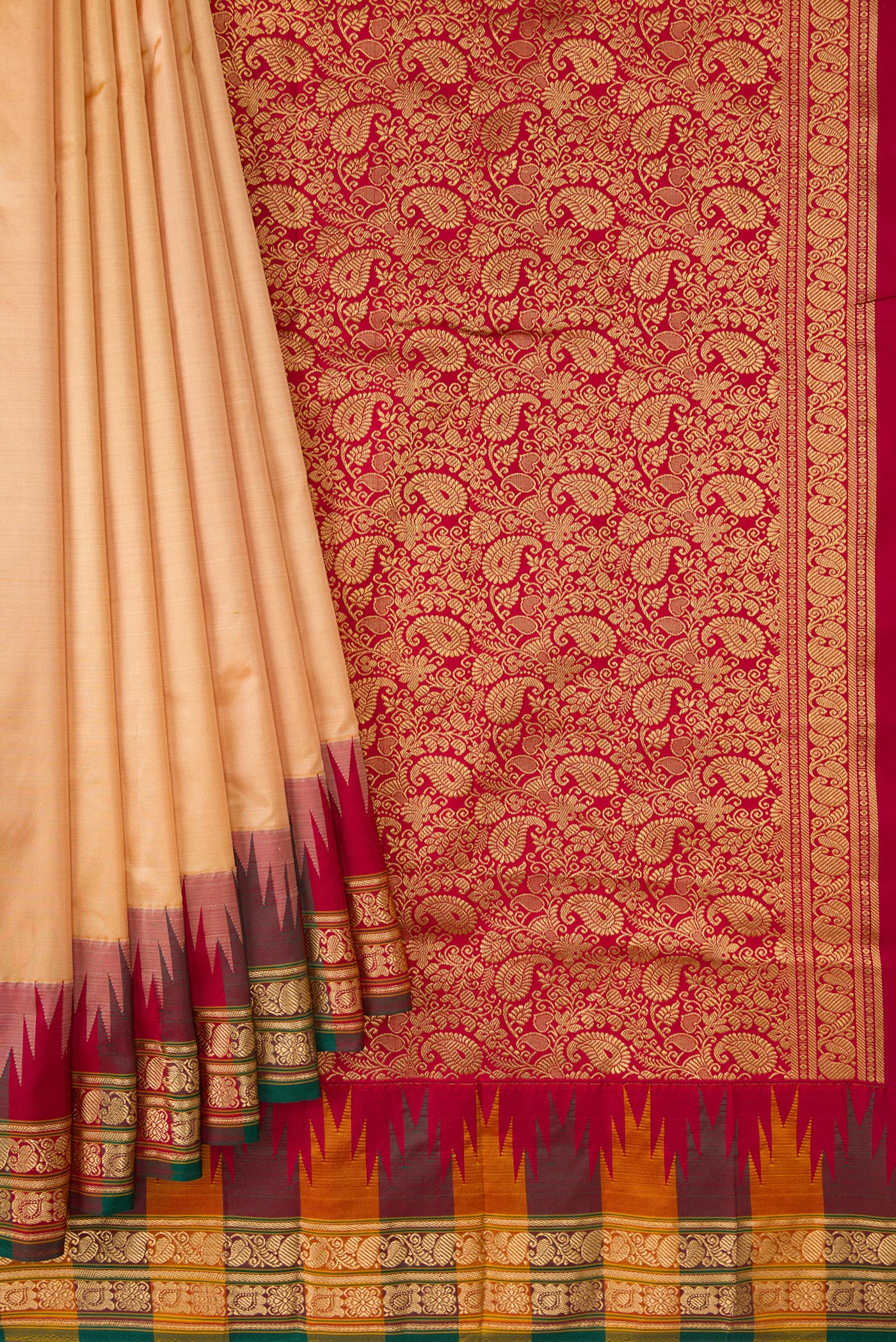 Sandal Bangalore Silk Saree - Image 4