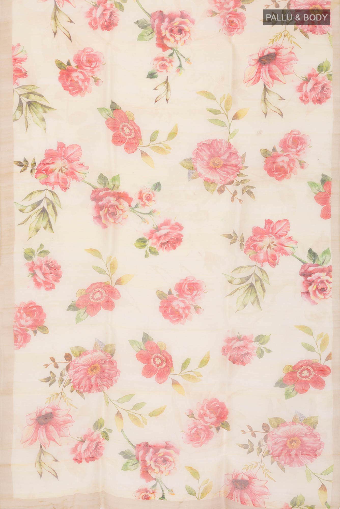 Sandal Bhagalpuri Tussar Silk Saree - Image 3