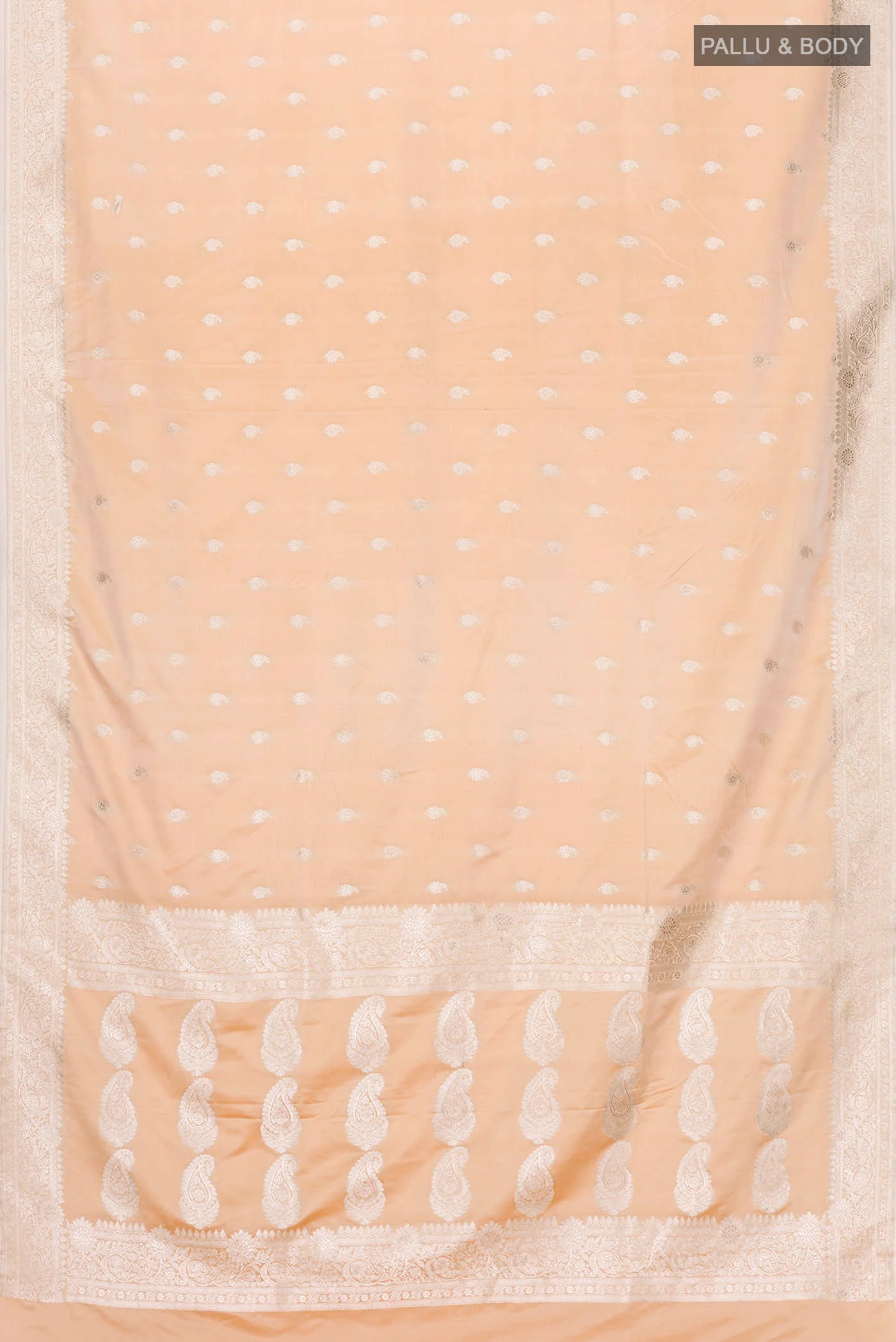 Sandal Blended Banarasi Silk Saree - Image 3