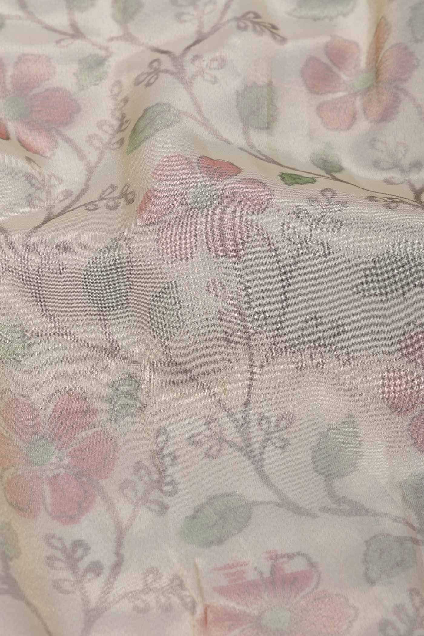 Sandal Blended Organza Silk Saree - Image 2