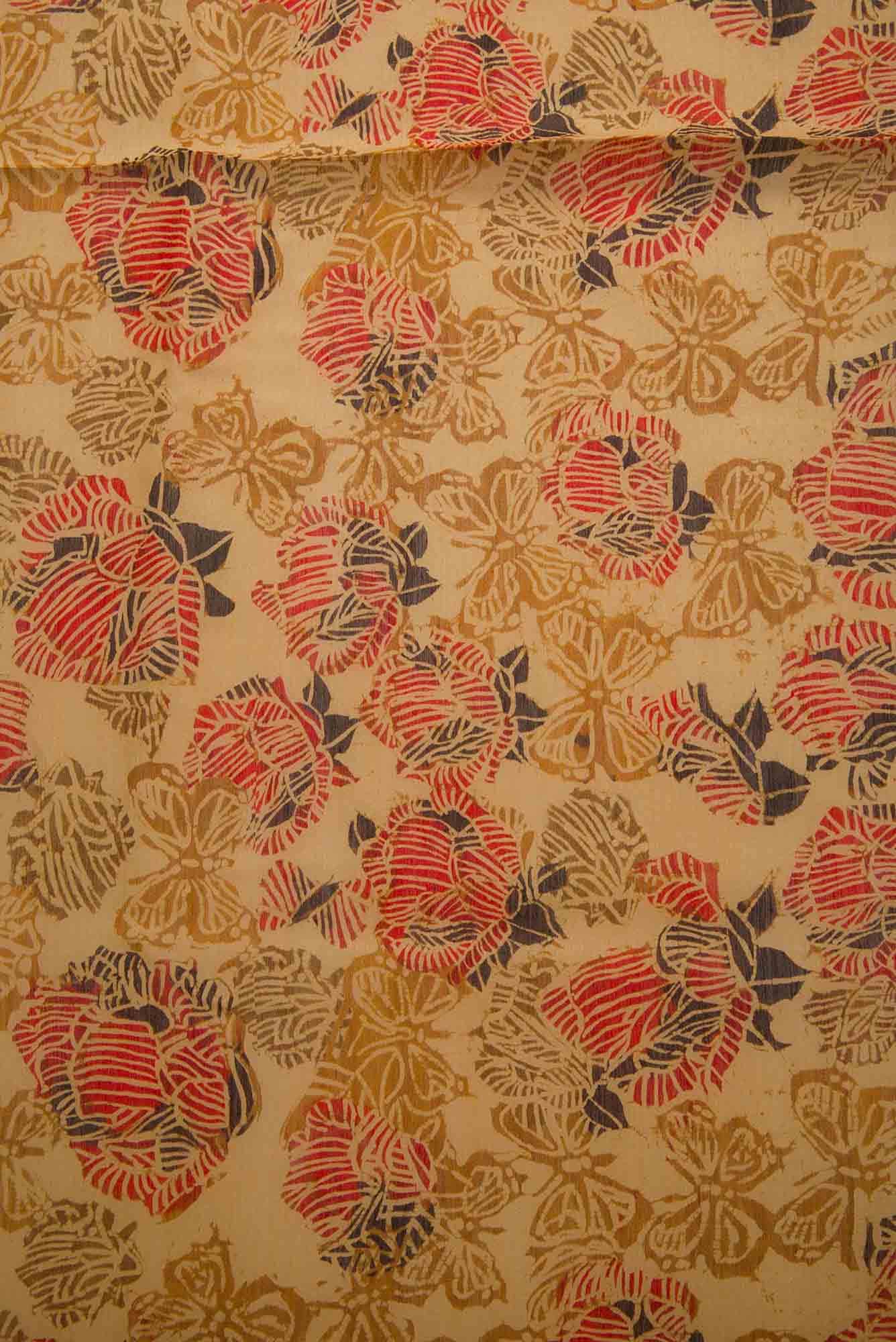 Sandal Chanderi Silk Dress Material - Image 2
