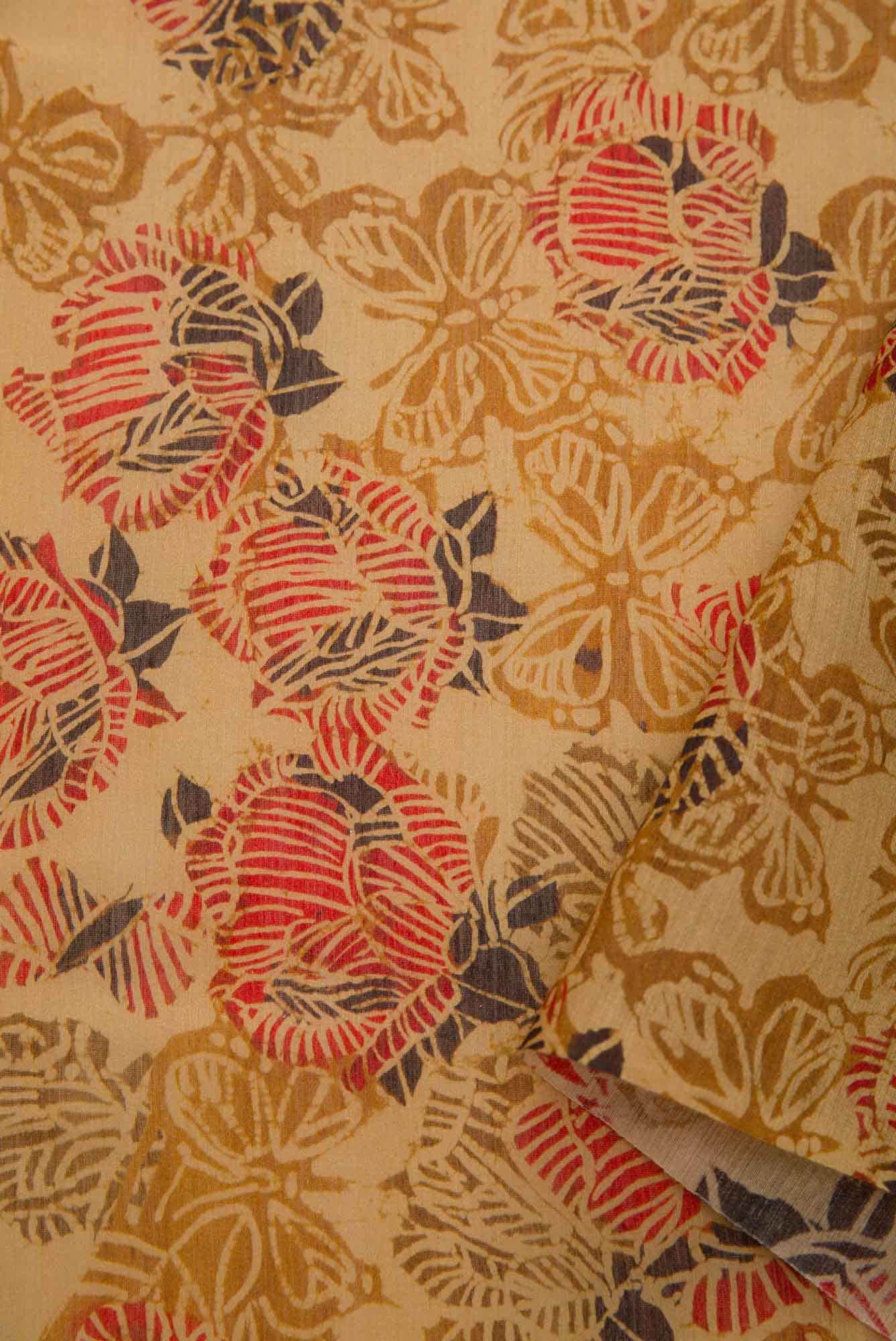 Sandal Chanderi Silk Dress Material - Image 6