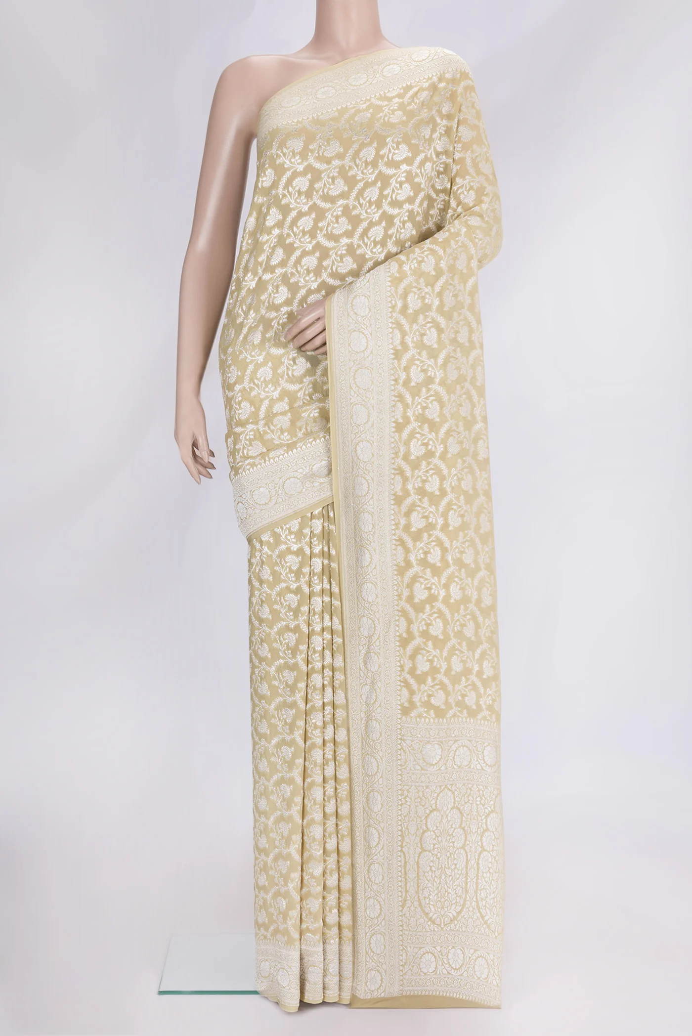 Sandal Banarasi Georgette Saree